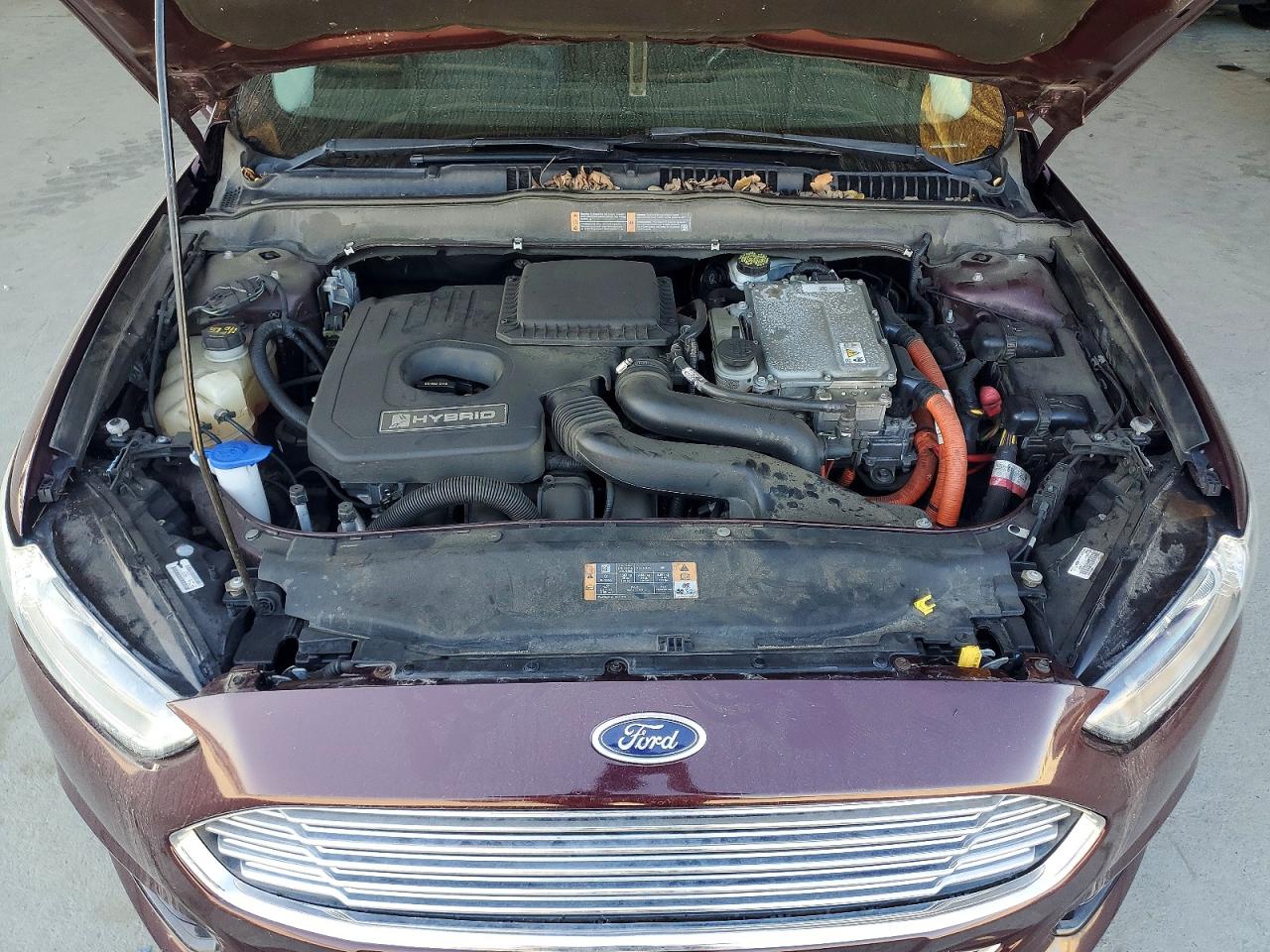 2013 Ford Fusion Se Hybrid Burgundy vin: 3FA6P0LU4DR184486