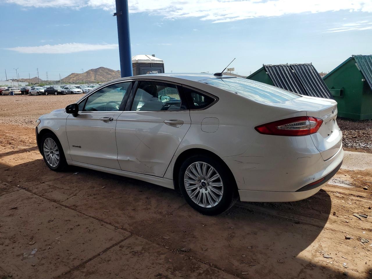 2013 Ford Fusion Se Hybrid White vin: 3FA6P0LU4DR209385