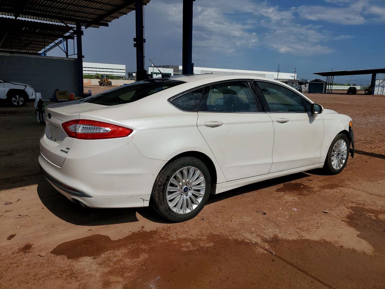 2013 Ford Fusion Se Hybrid White vin: 3FA6P0LU4DR209385