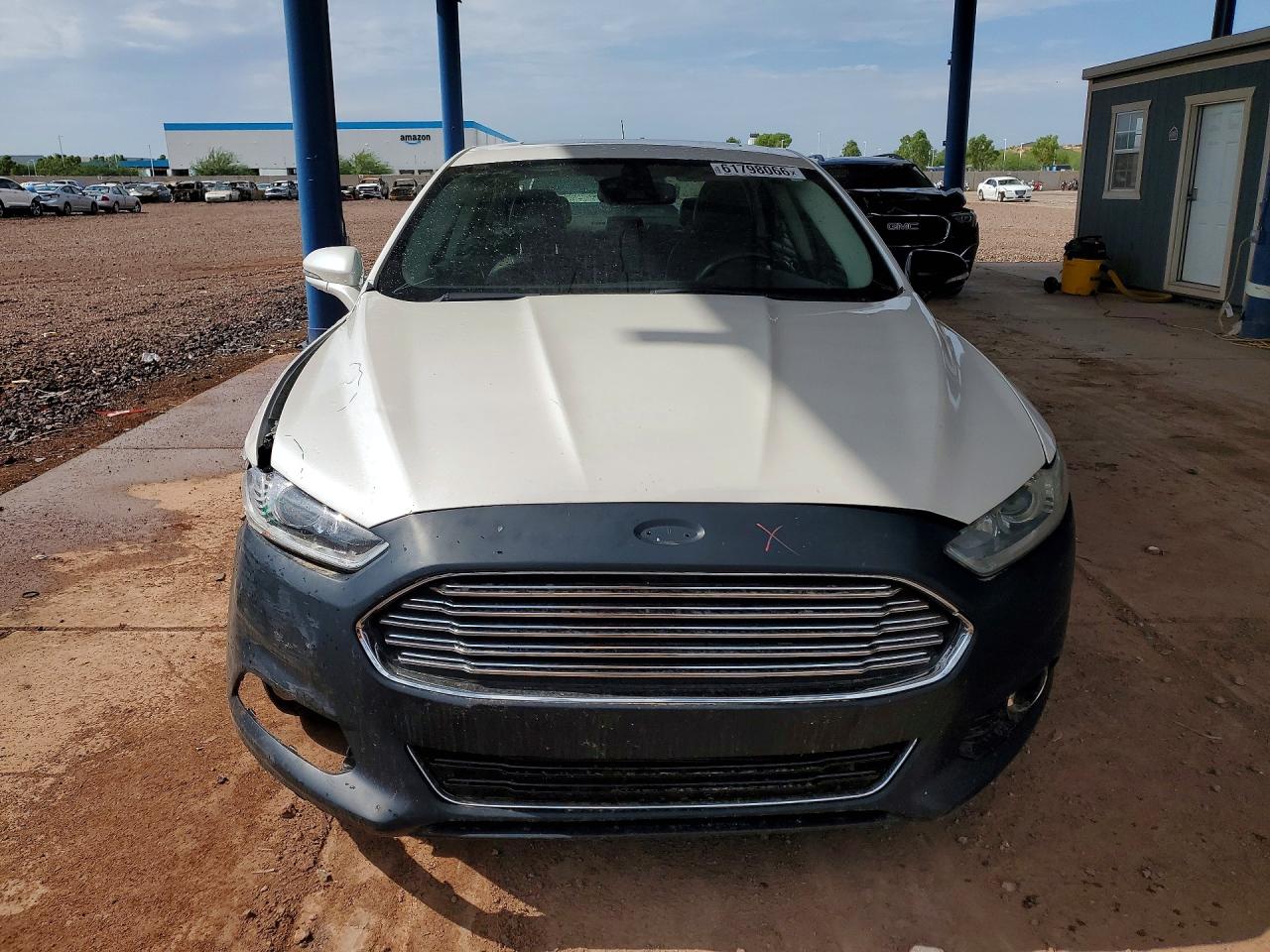 2013 Ford Fusion Se Hybrid White vin: 3FA6P0LU4DR209385