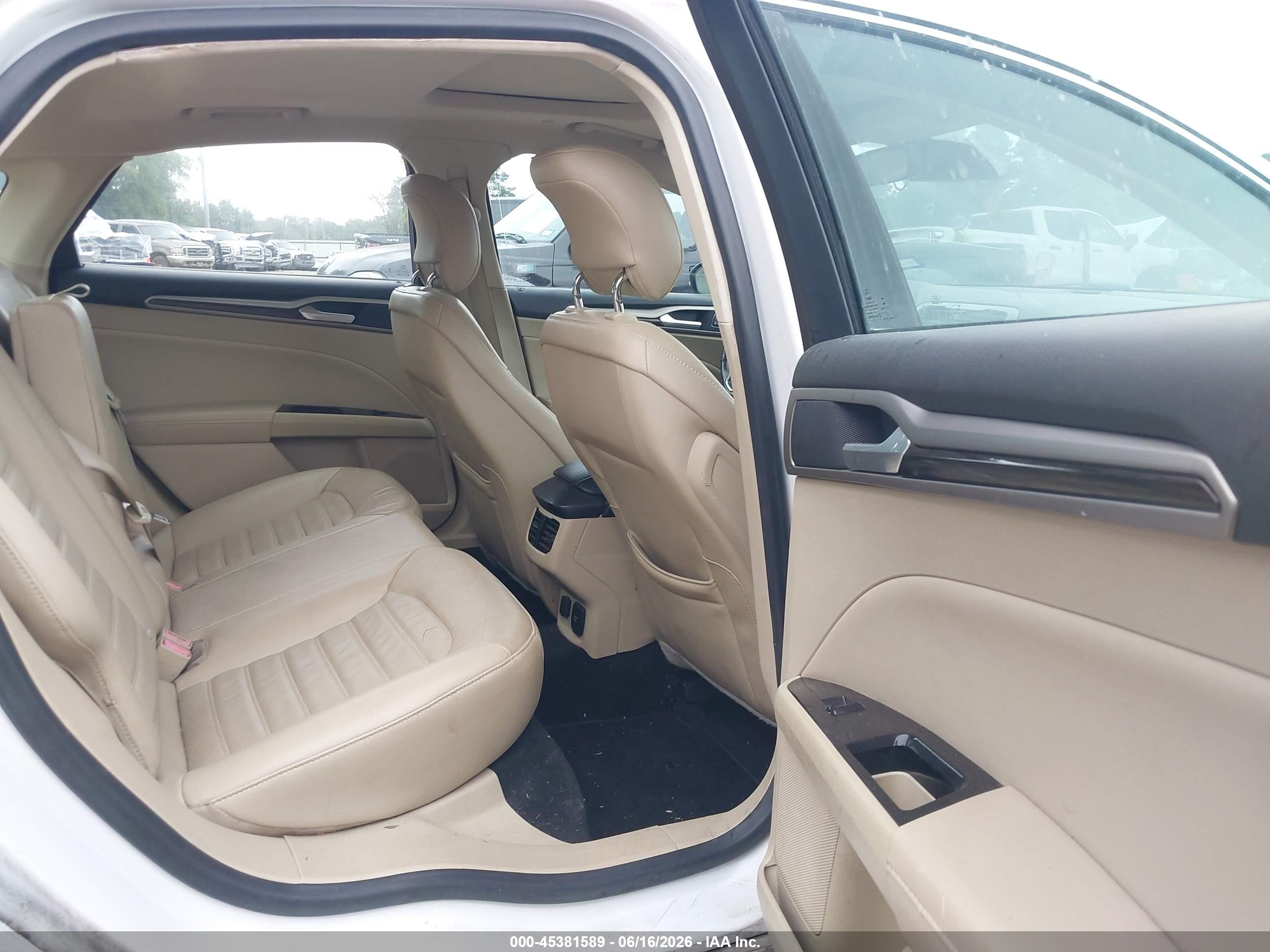 2013 Ford Fusion Hybrid Se White vin: 3FA6P0LU4DR222847