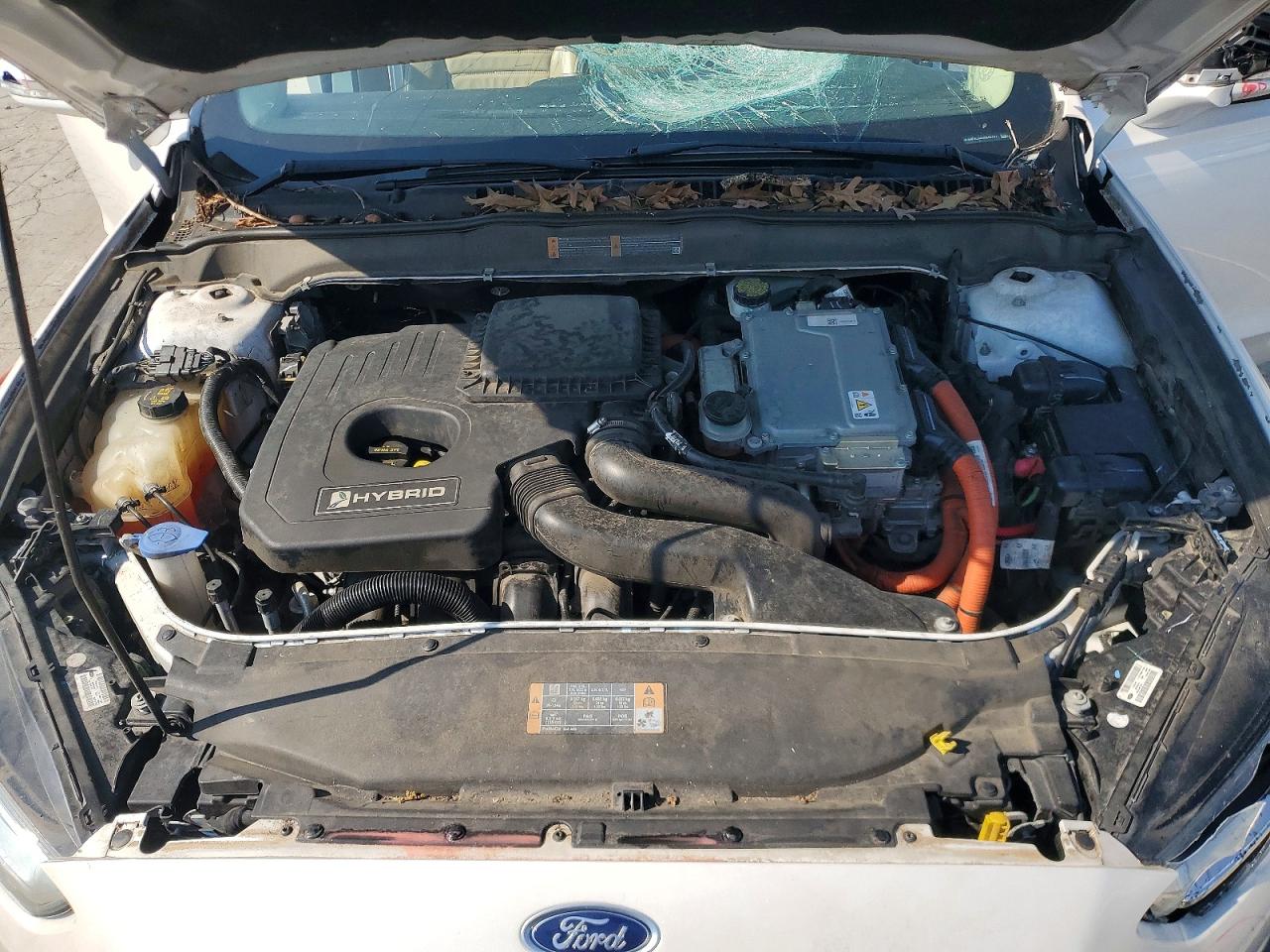 2013 Ford Fusion Se Hybrid White vin: 3FA6P0LU4DR246761