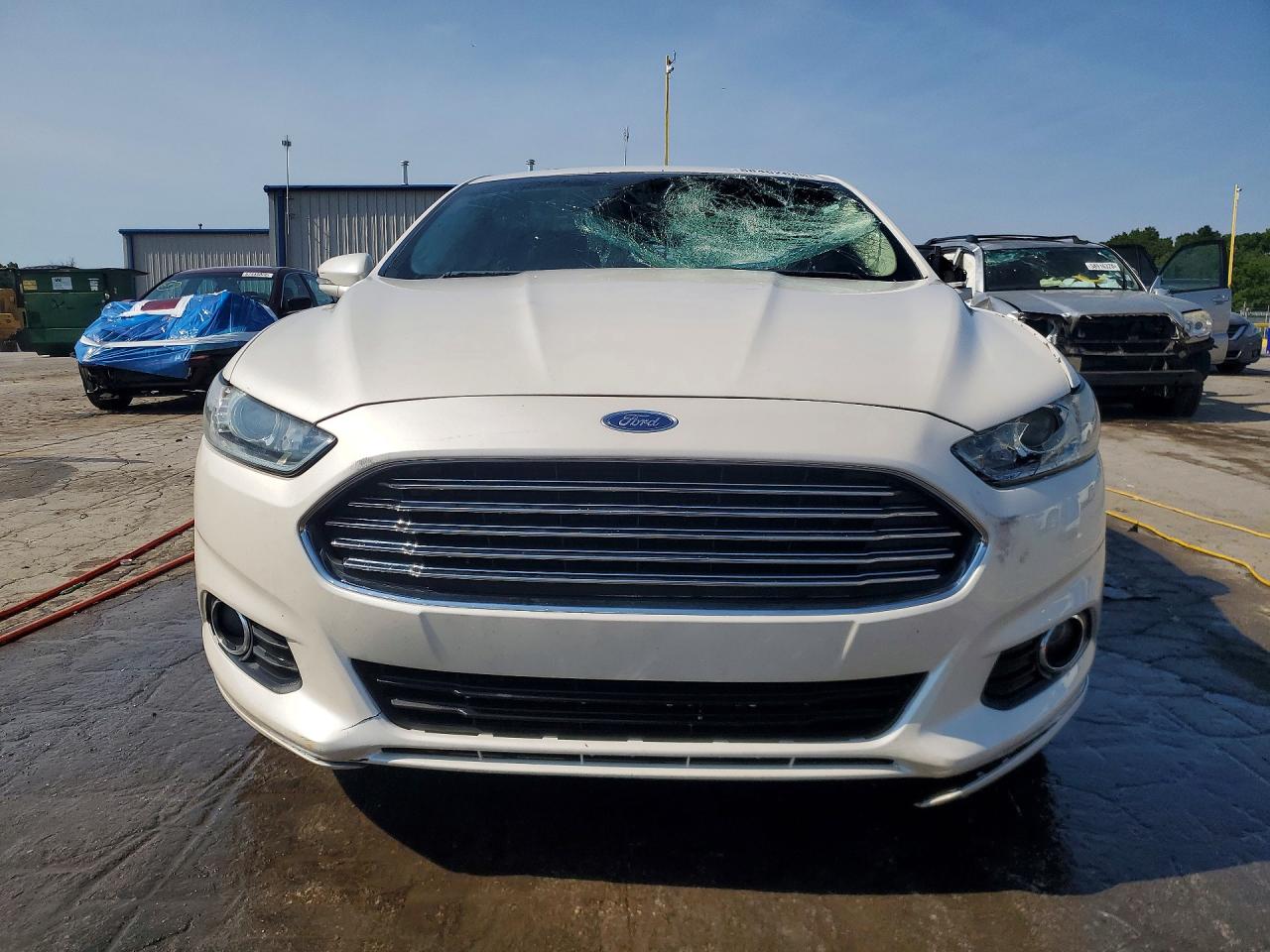 2013 Ford Fusion Se Hybrid White vin: 3FA6P0LU4DR246761