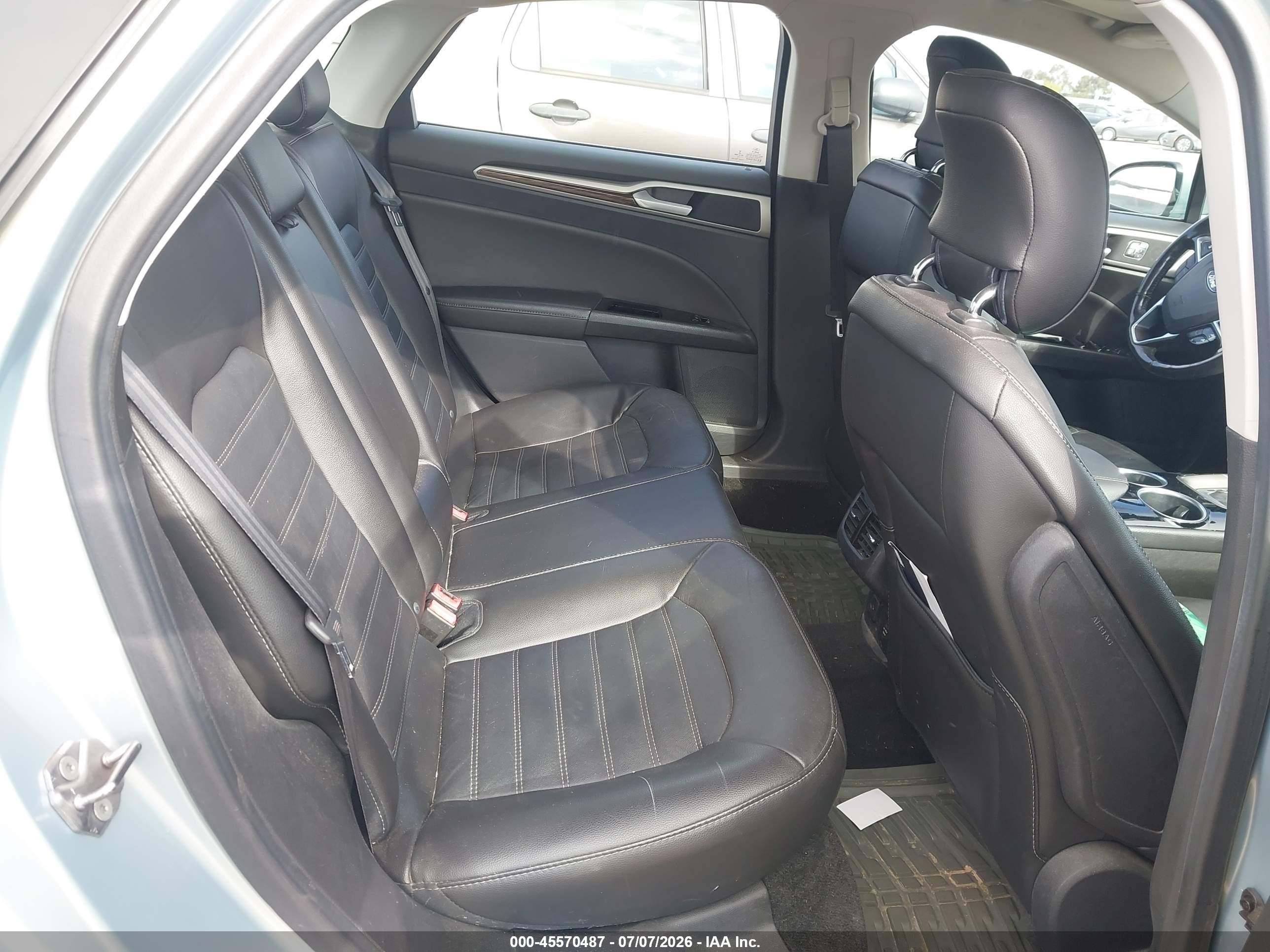 2013 Ford Fusion Hybrid Se Light Blue vin: 3FA6P0LU4DR254326