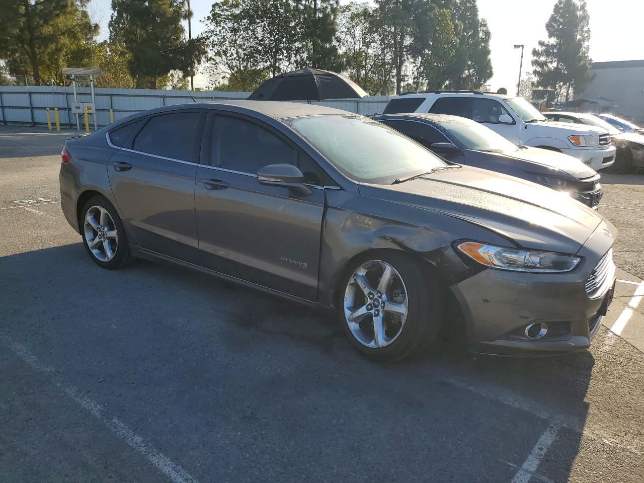 2013 Ford Fusion Se Hybrid Gray vin: 3FA6P0LU4DR261132