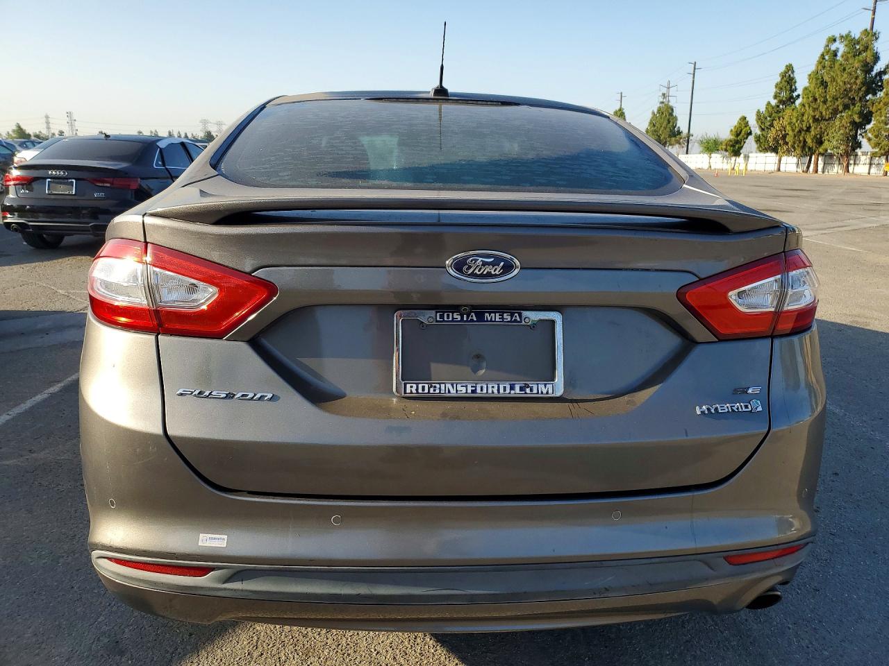 2013 Ford Fusion Se Hybrid Gray vin: 3FA6P0LU4DR261132