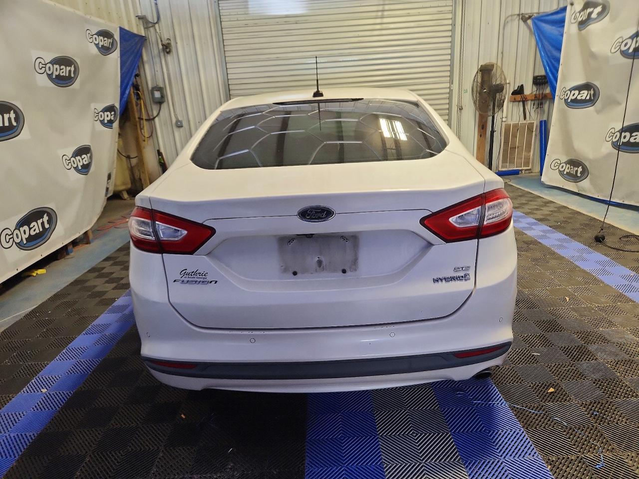 2013 Ford Fusion Se Hybrid White vin: 3FA6P0LU4DR338324