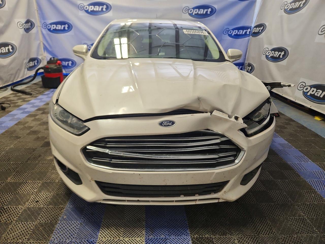 2013 Ford Fusion Se Hybrid White vin: 3FA6P0LU4DR338324