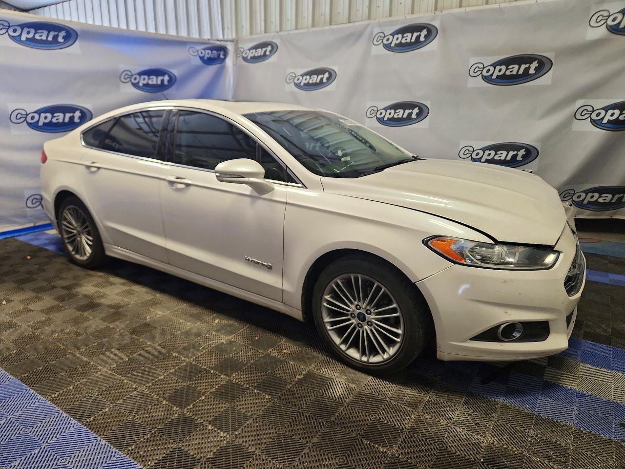 2013 Ford Fusion Se Hybrid White vin: 3FA6P0LU4DR338324