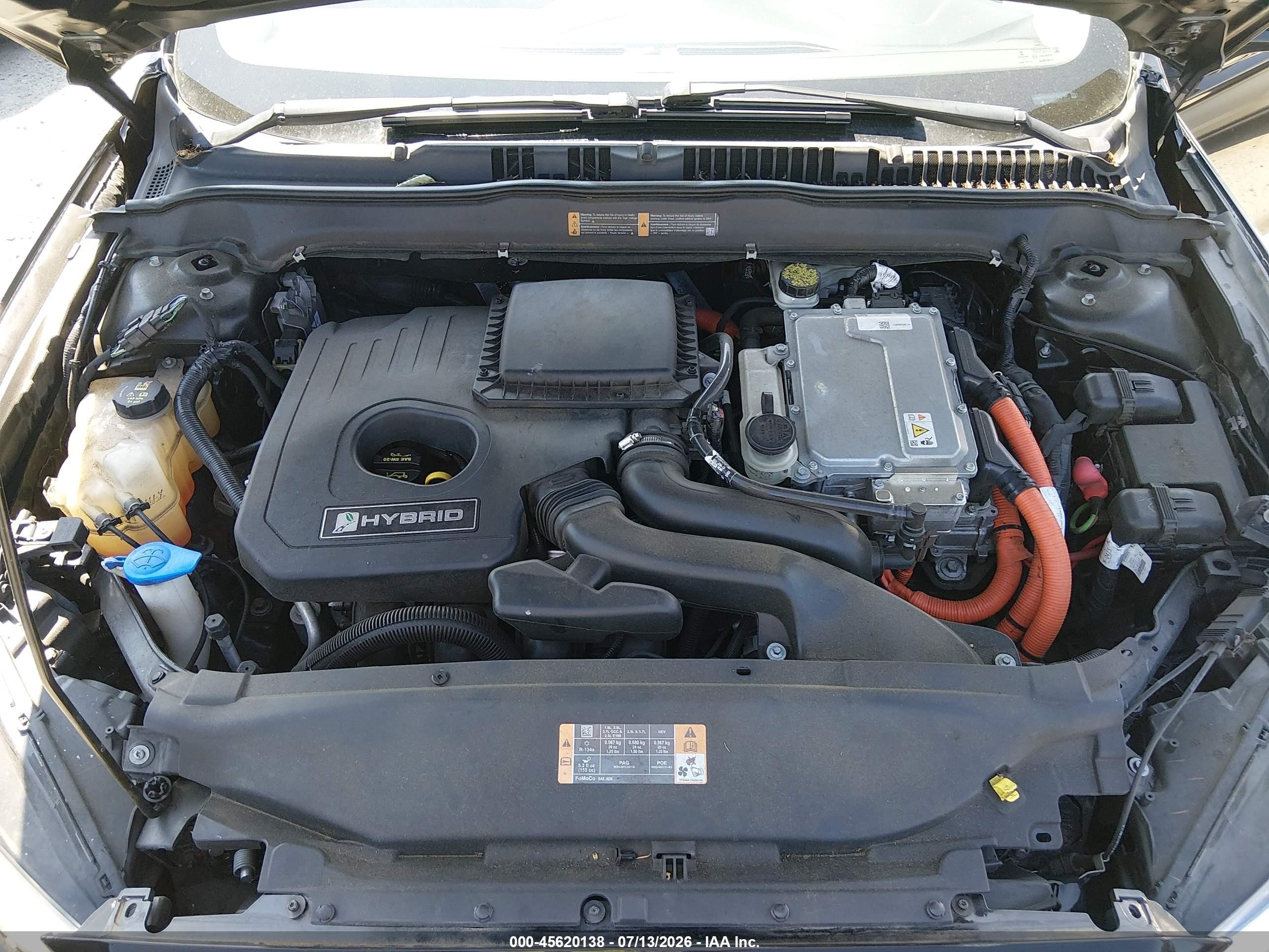2013 Ford Fusion Hybrid Se Black vin: 3FA6P0LU4DR351140