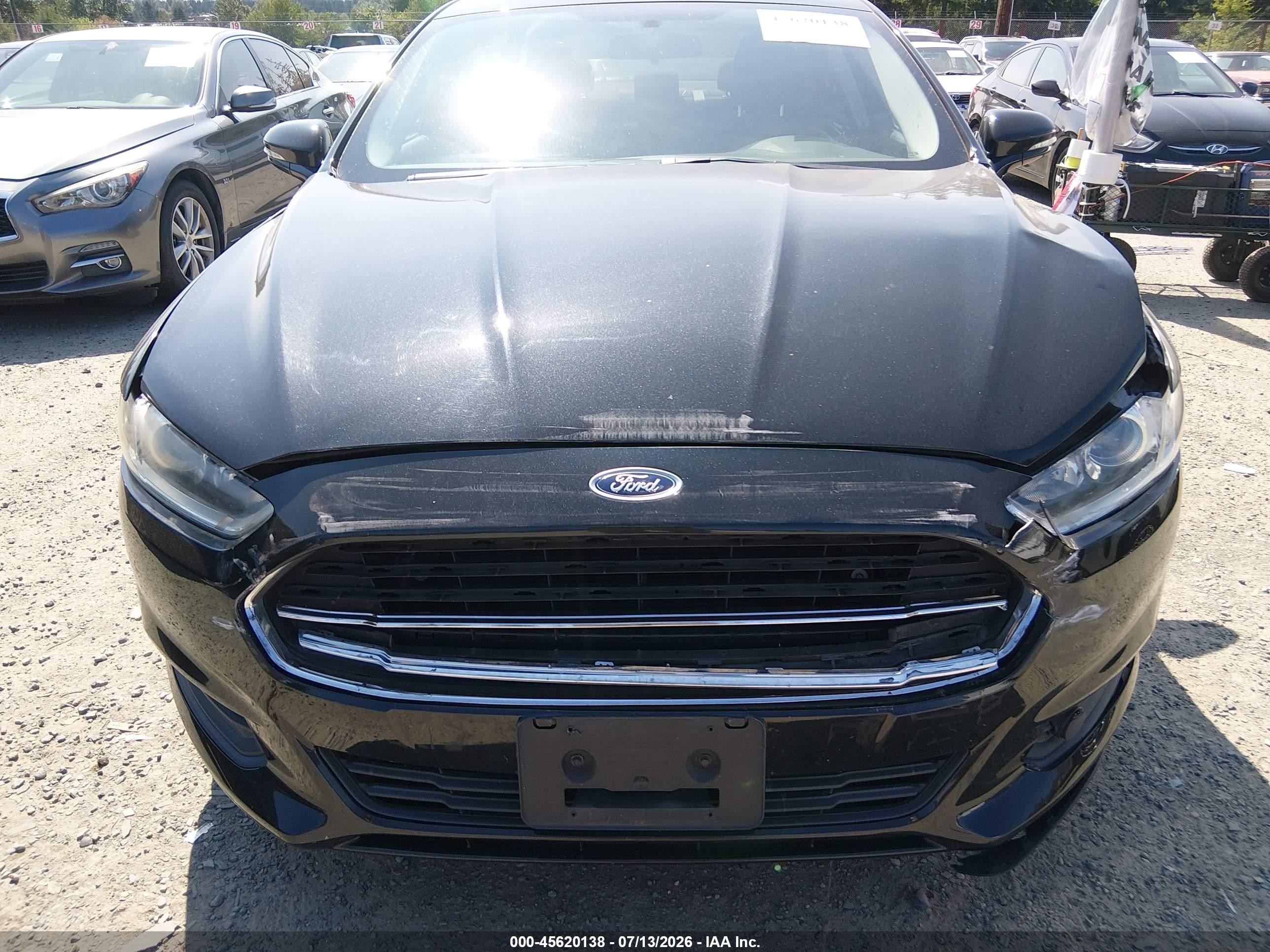 2013 Ford Fusion Hybrid Se Black vin: 3FA6P0LU4DR351140