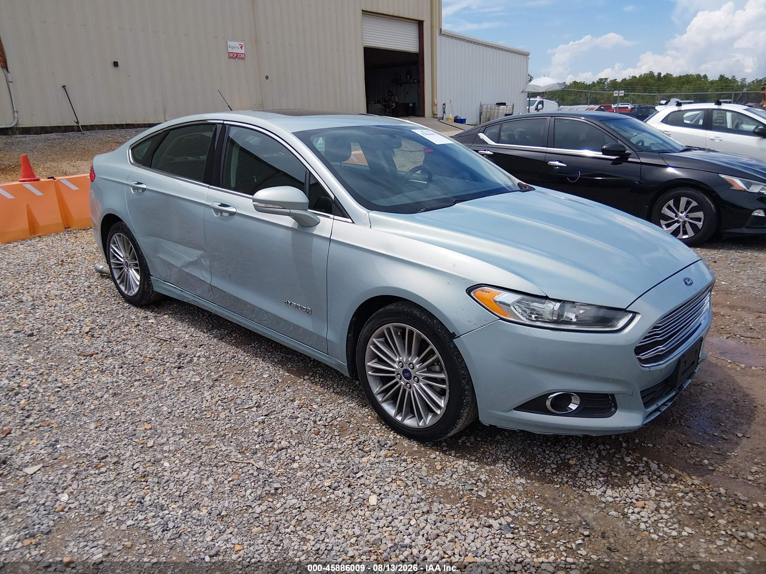 2014 Ford Fusion Hybrid Se Teal vin: 3FA6P0LU4ER111085