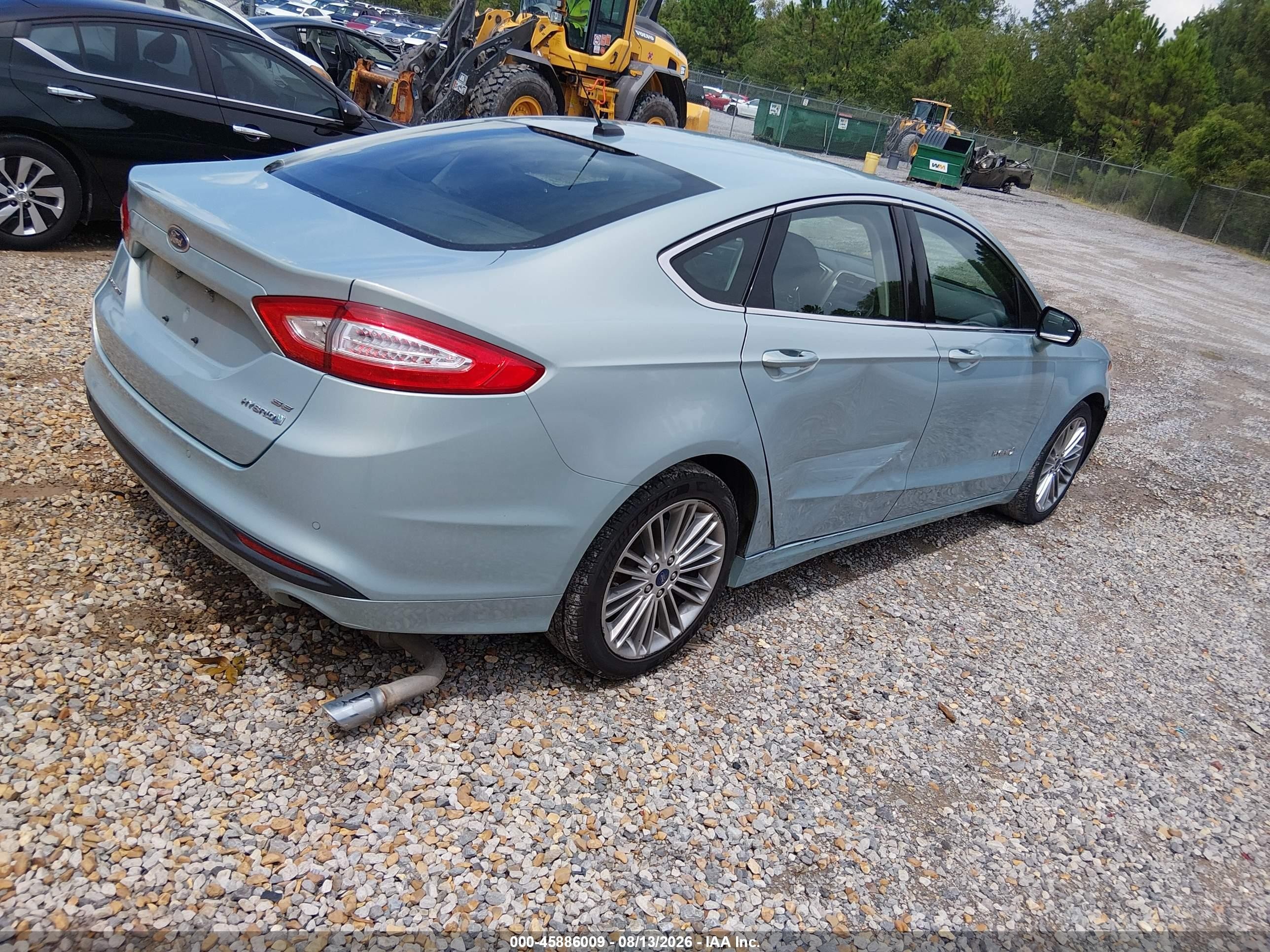 2014 Ford Fusion Hybrid Se Teal vin: 3FA6P0LU4ER111085