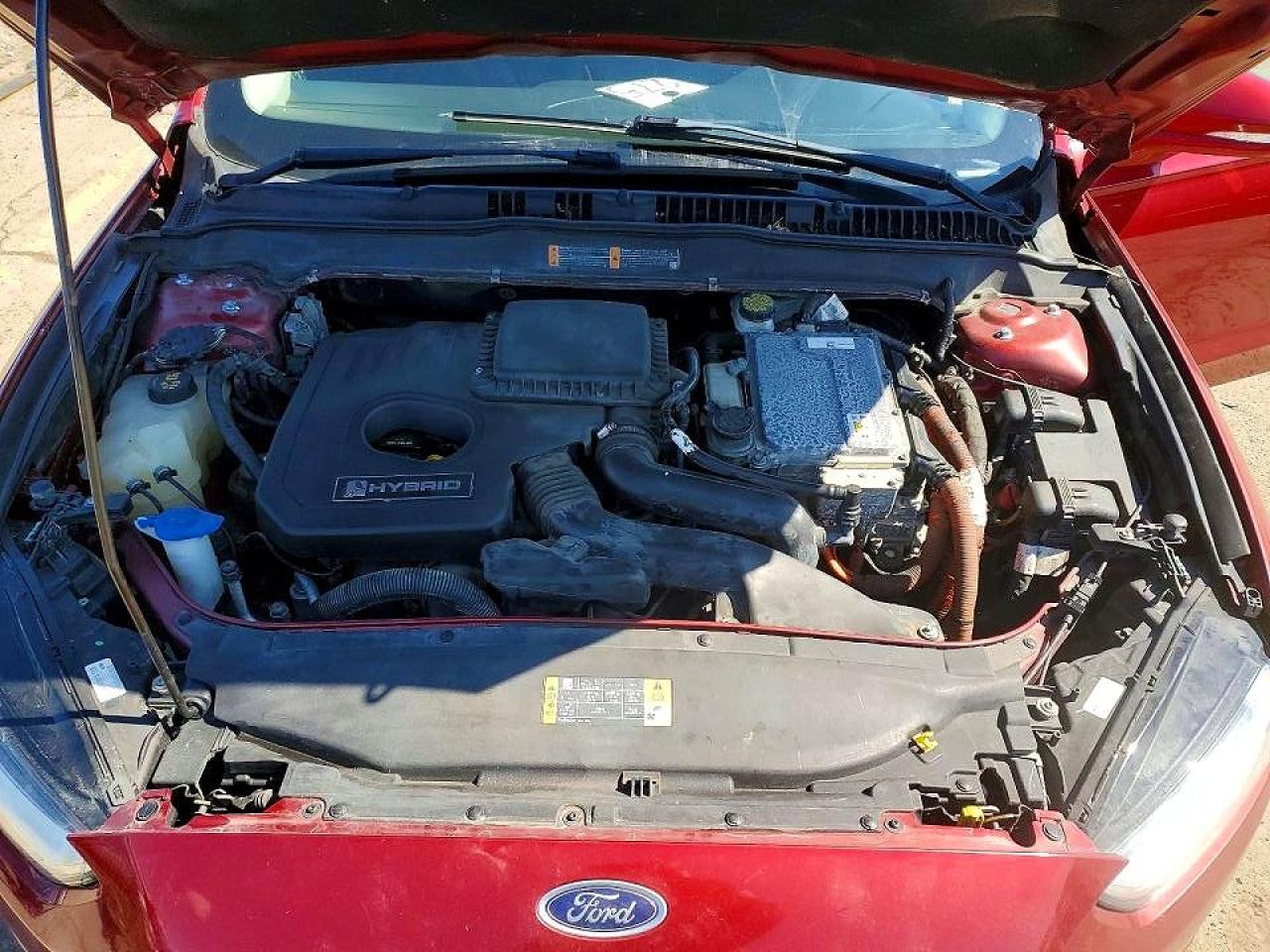 2014 Ford Fusion Se Hybrid Red vin: 3FA6P0LU4ER156995
