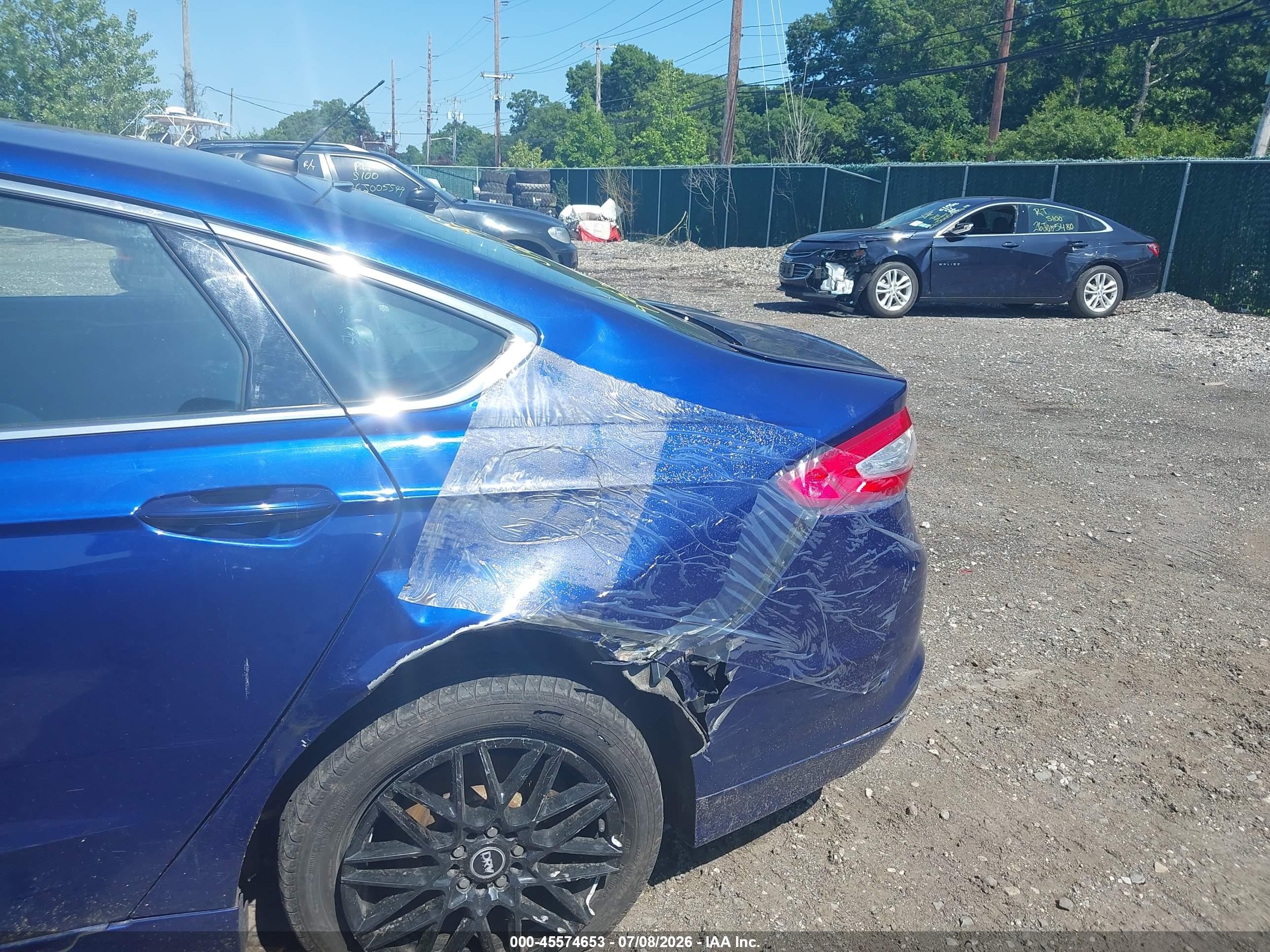 2014 Ford Fusion Hybrid Se Blue vin: 3FA6P0LU4ER159184