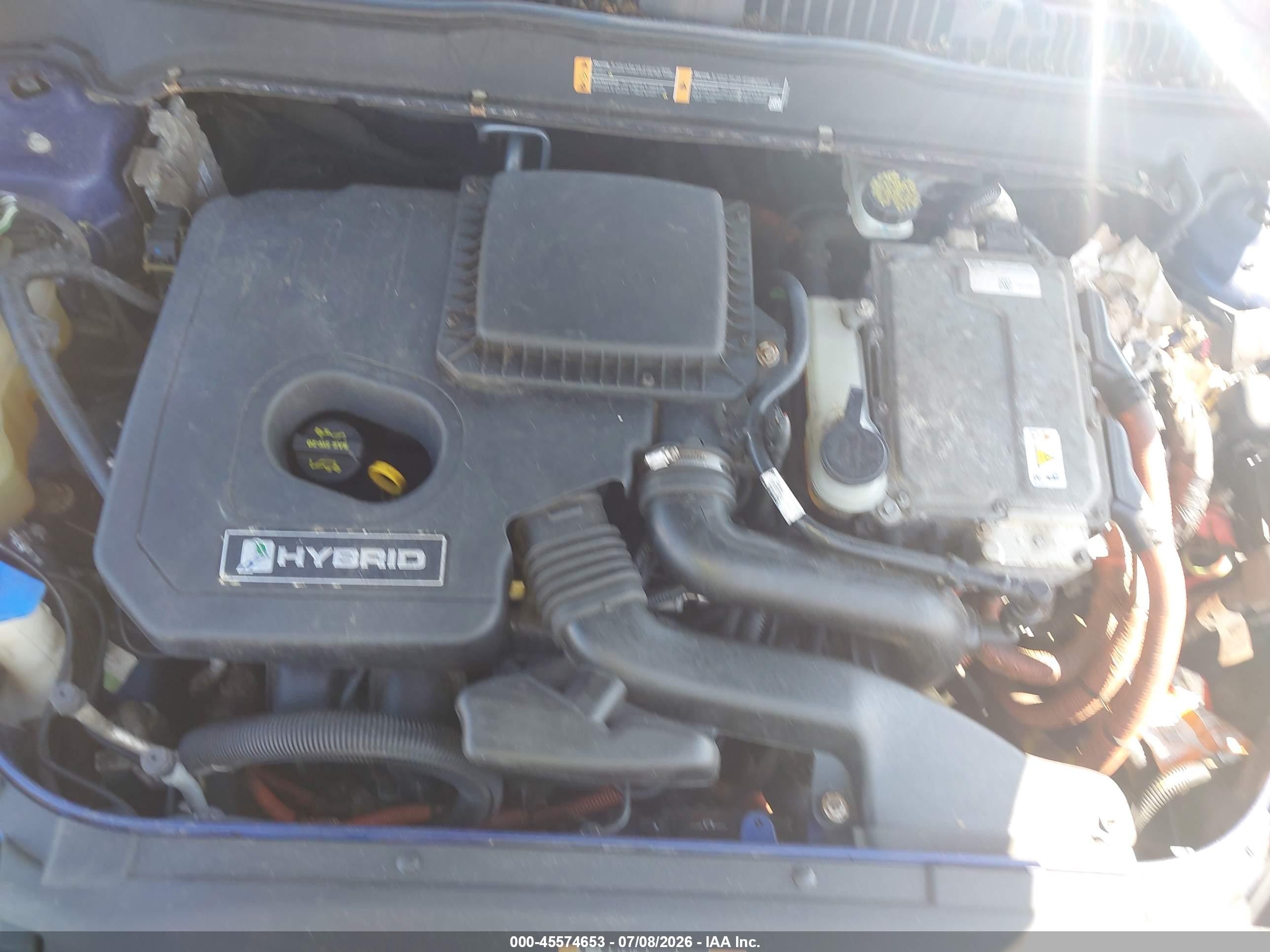 2014 Ford Fusion Hybrid Se Blue vin: 3FA6P0LU4ER159184