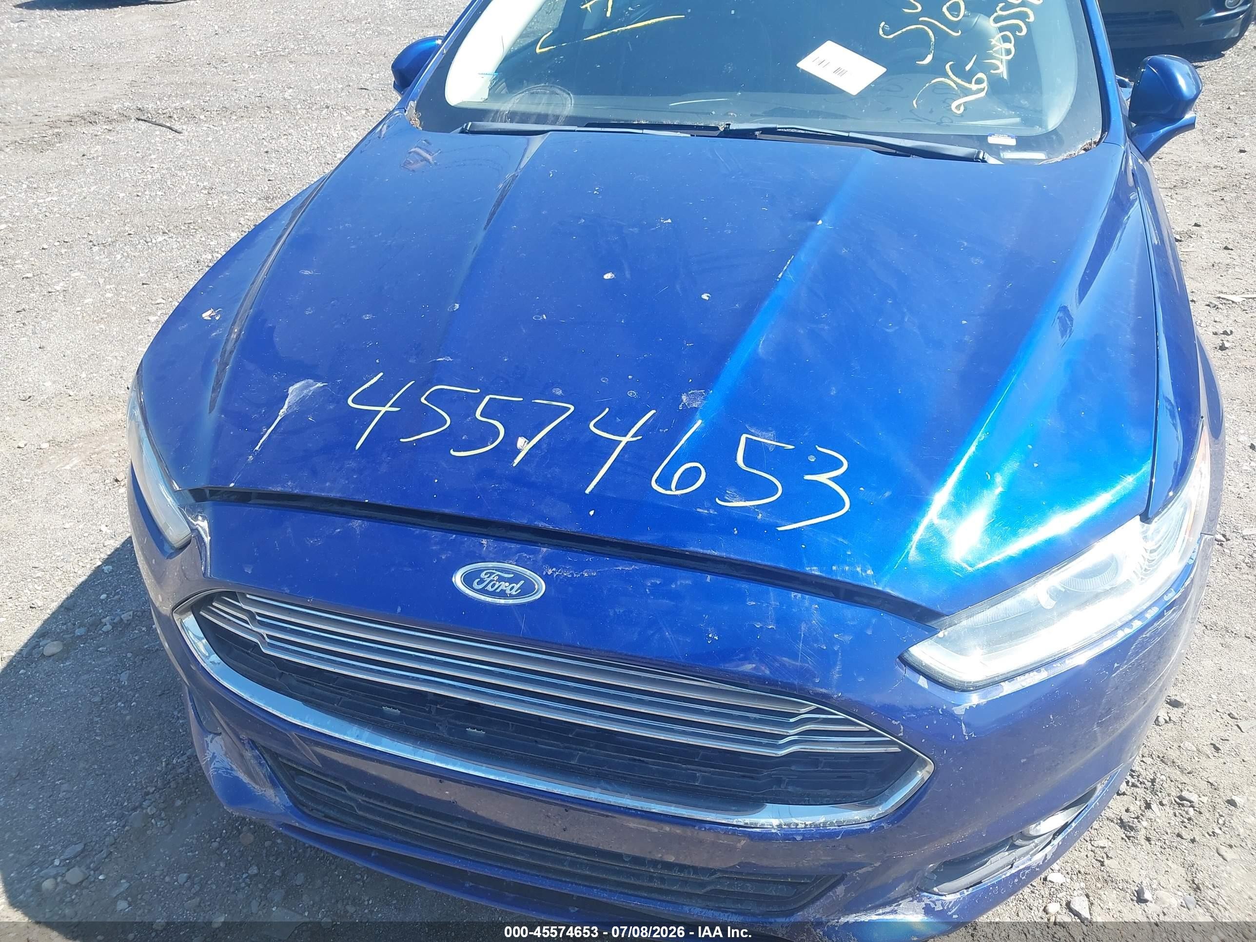 2014 Ford Fusion Hybrid Se Blue vin: 3FA6P0LU4ER159184