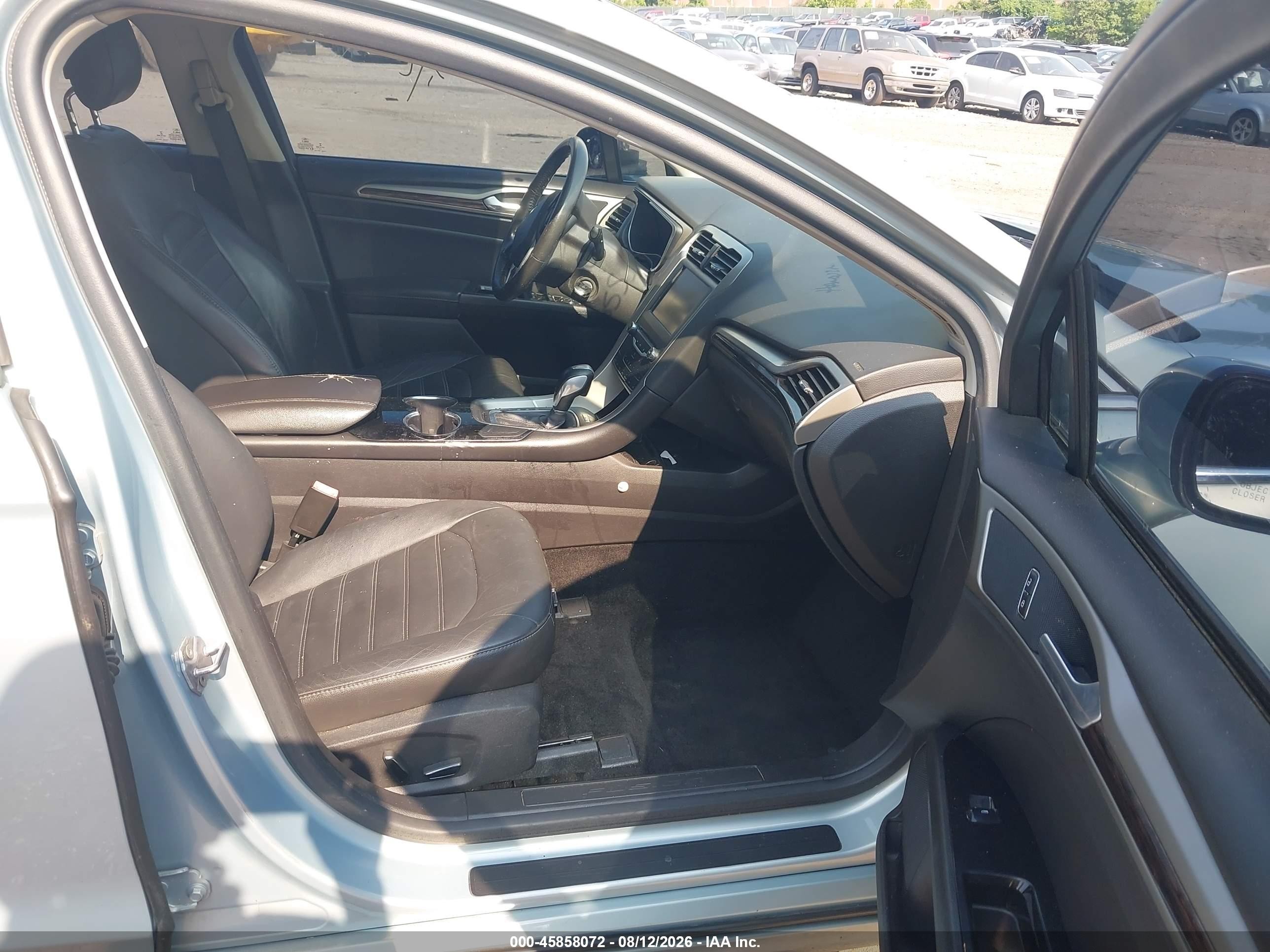 2014 Ford Fusion Hybrid Se Light Blue vin: 3FA6P0LU4ER181752