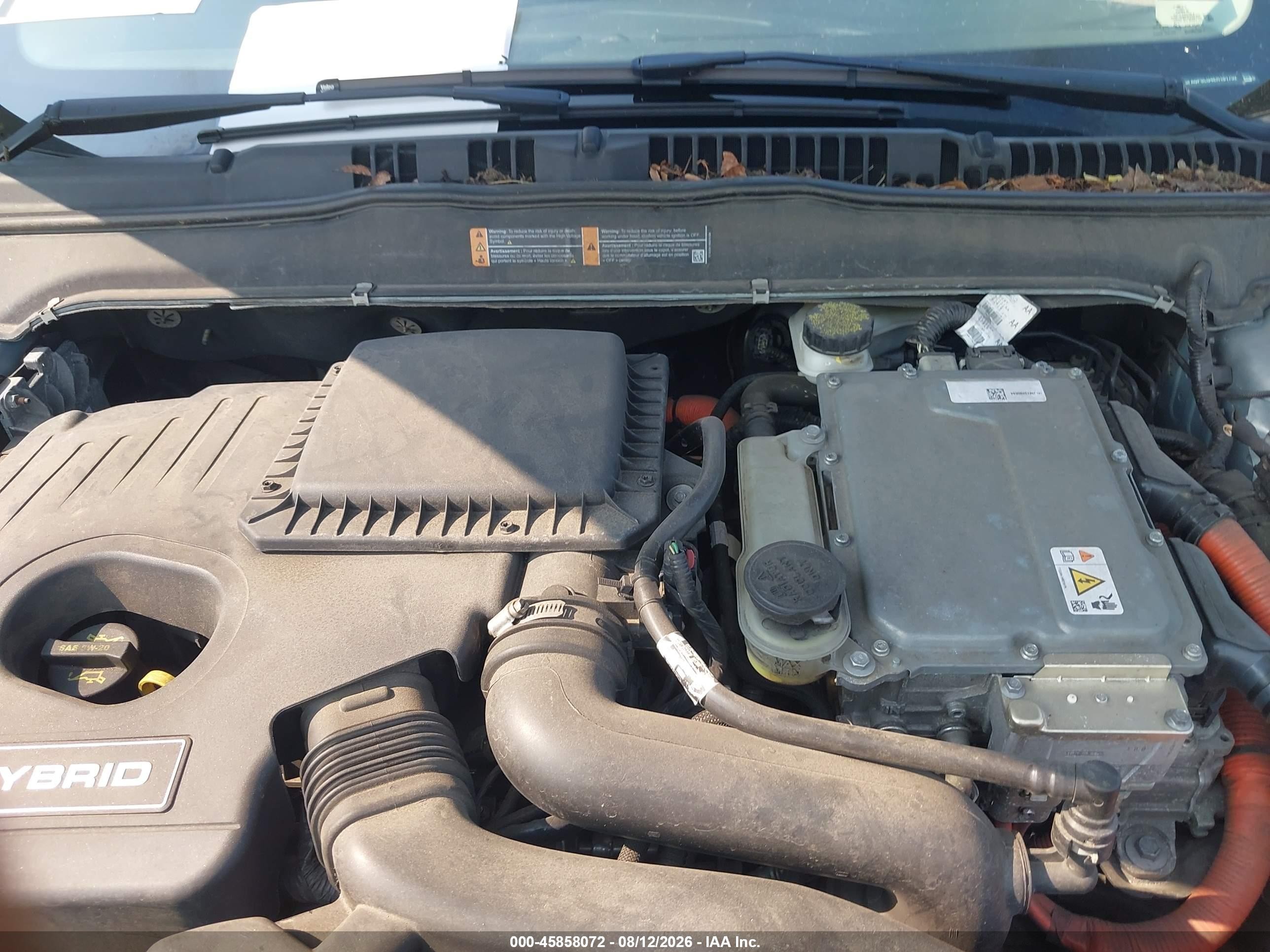 2014 Ford Fusion Hybrid Se Light Blue vin: 3FA6P0LU4ER181752