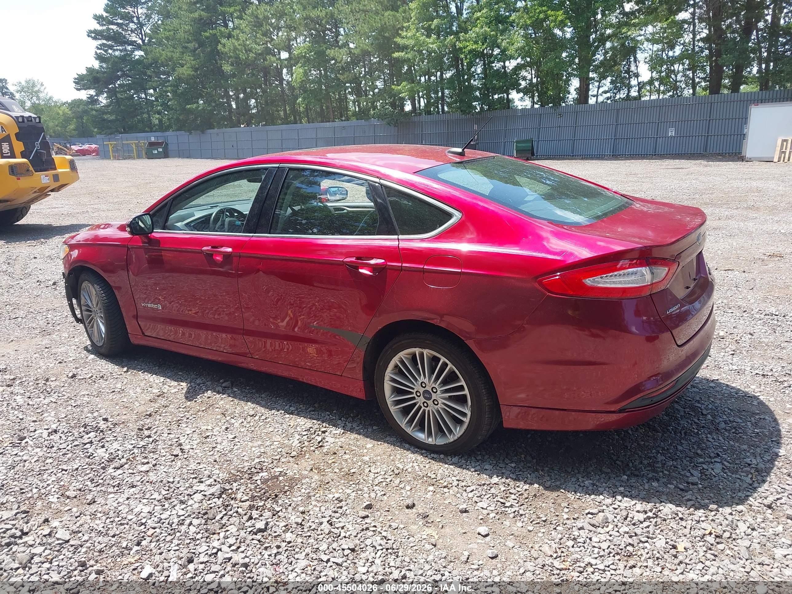 2014 Ford Fusion Hybrid Se Red vin: 3FA6P0LU4ER230030