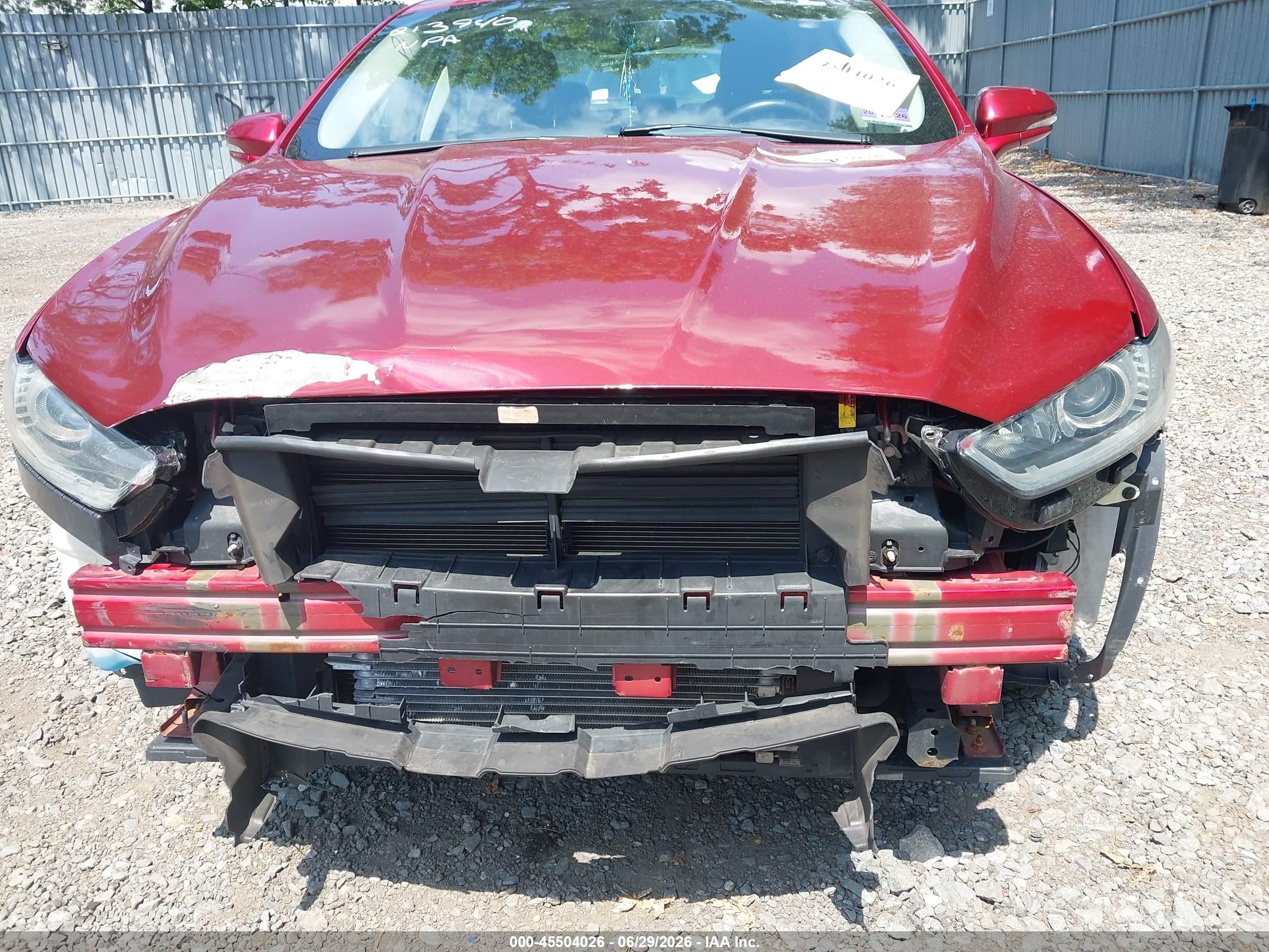 2014 Ford Fusion Hybrid Se Red vin: 3FA6P0LU4ER230030