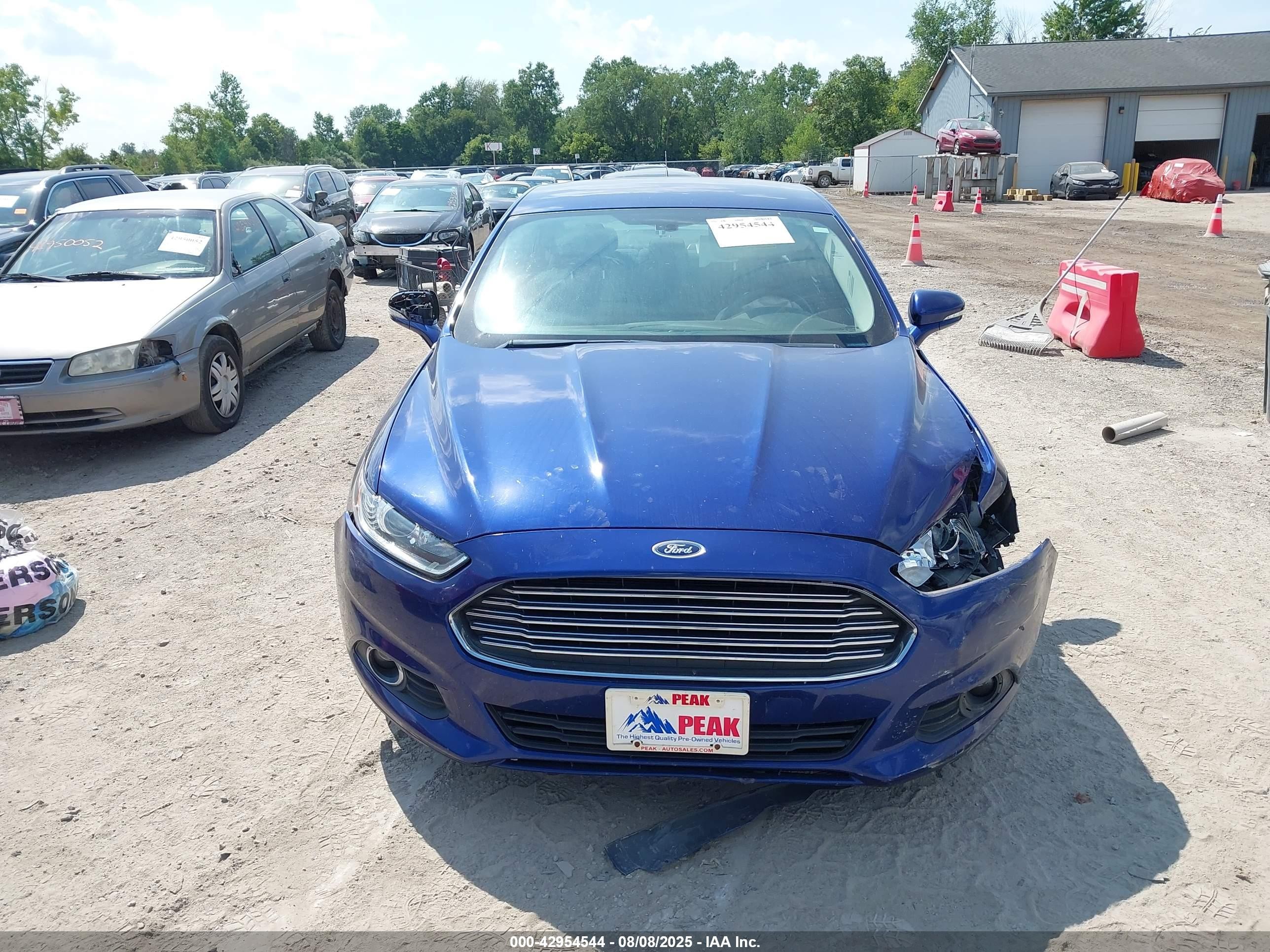 2014 Ford Fusion Hybrid Se Blue vin: 3FA6P0LU4ER253453