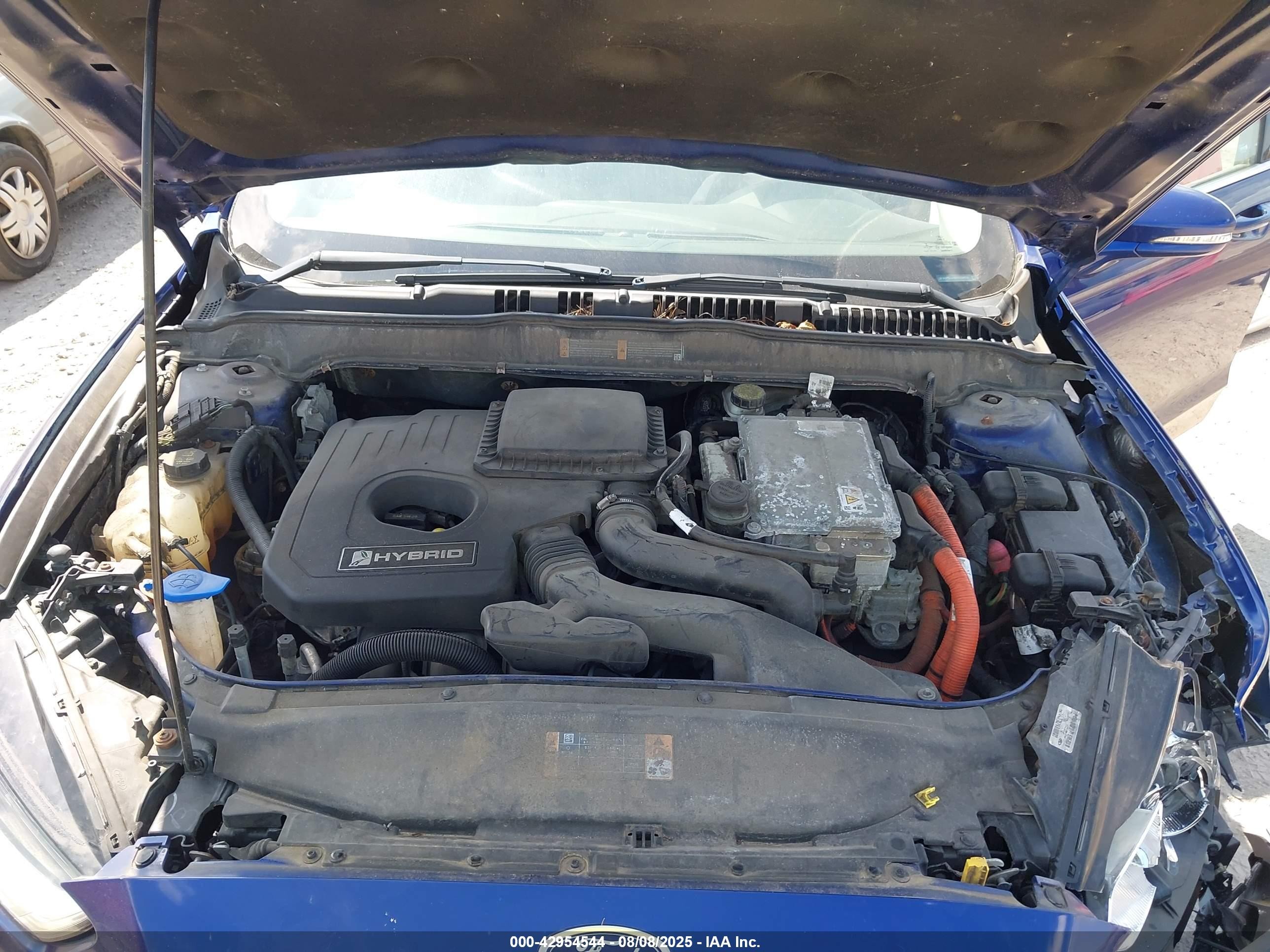 2014 Ford Fusion Hybrid Se Blue vin: 3FA6P0LU4ER253453
