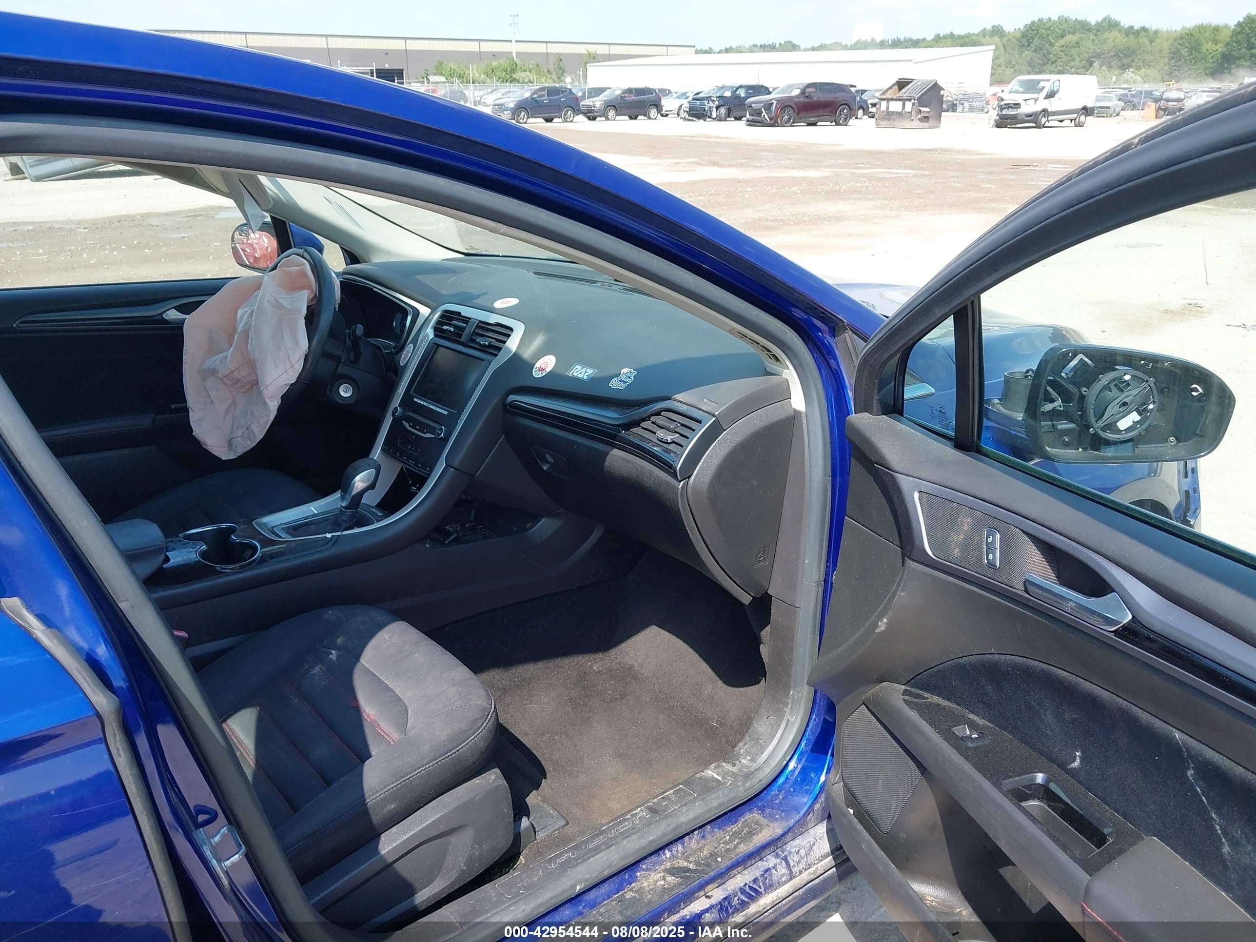 2014 Ford Fusion Hybrid Se Blue vin: 3FA6P0LU4ER253453