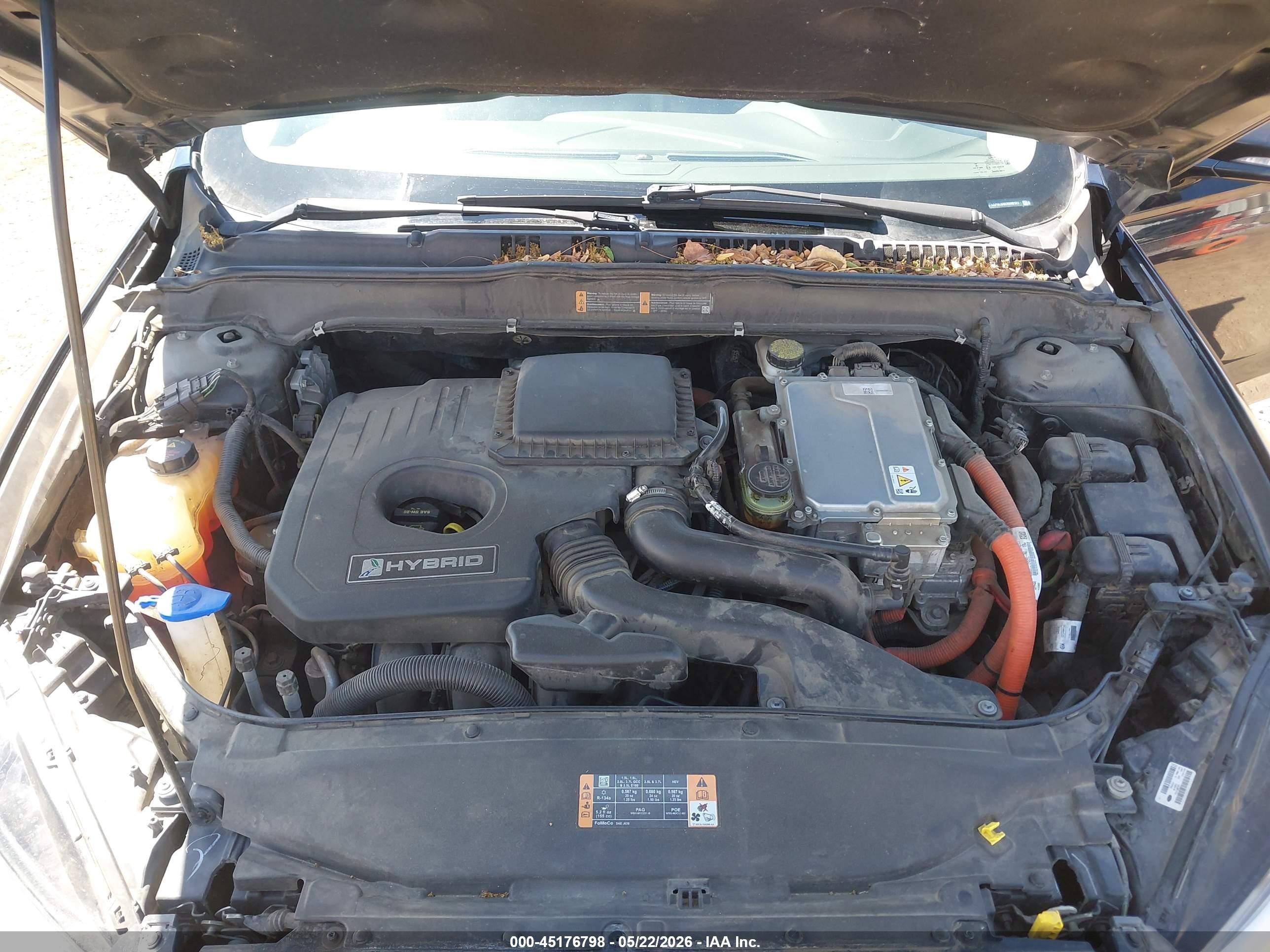 2014 Ford Fusion Hybrid Se Синий vin: 3FA6P0LU4ER260161