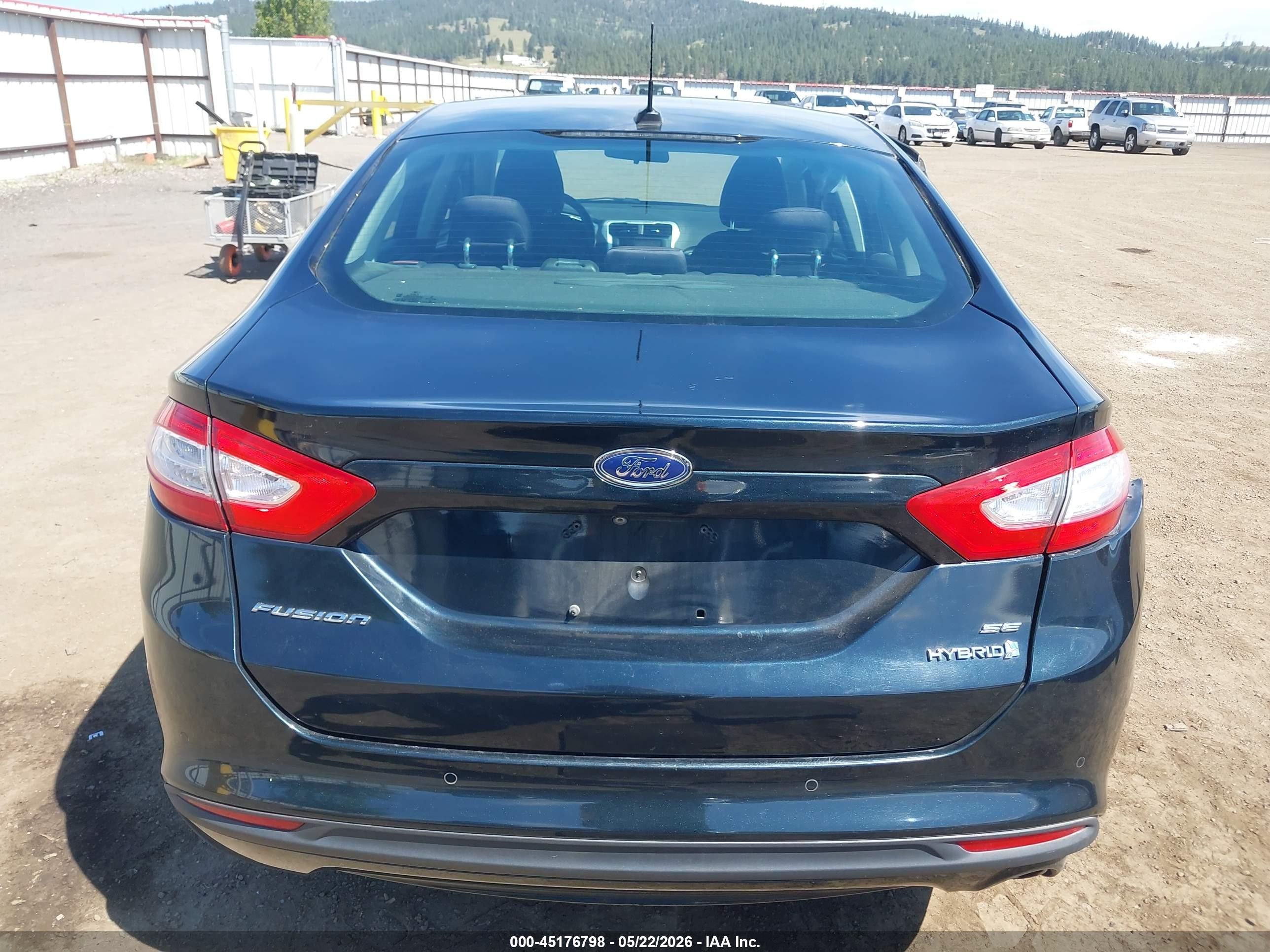 2014 Ford Fusion Hybrid Se Синий vin: 3FA6P0LU4ER260161