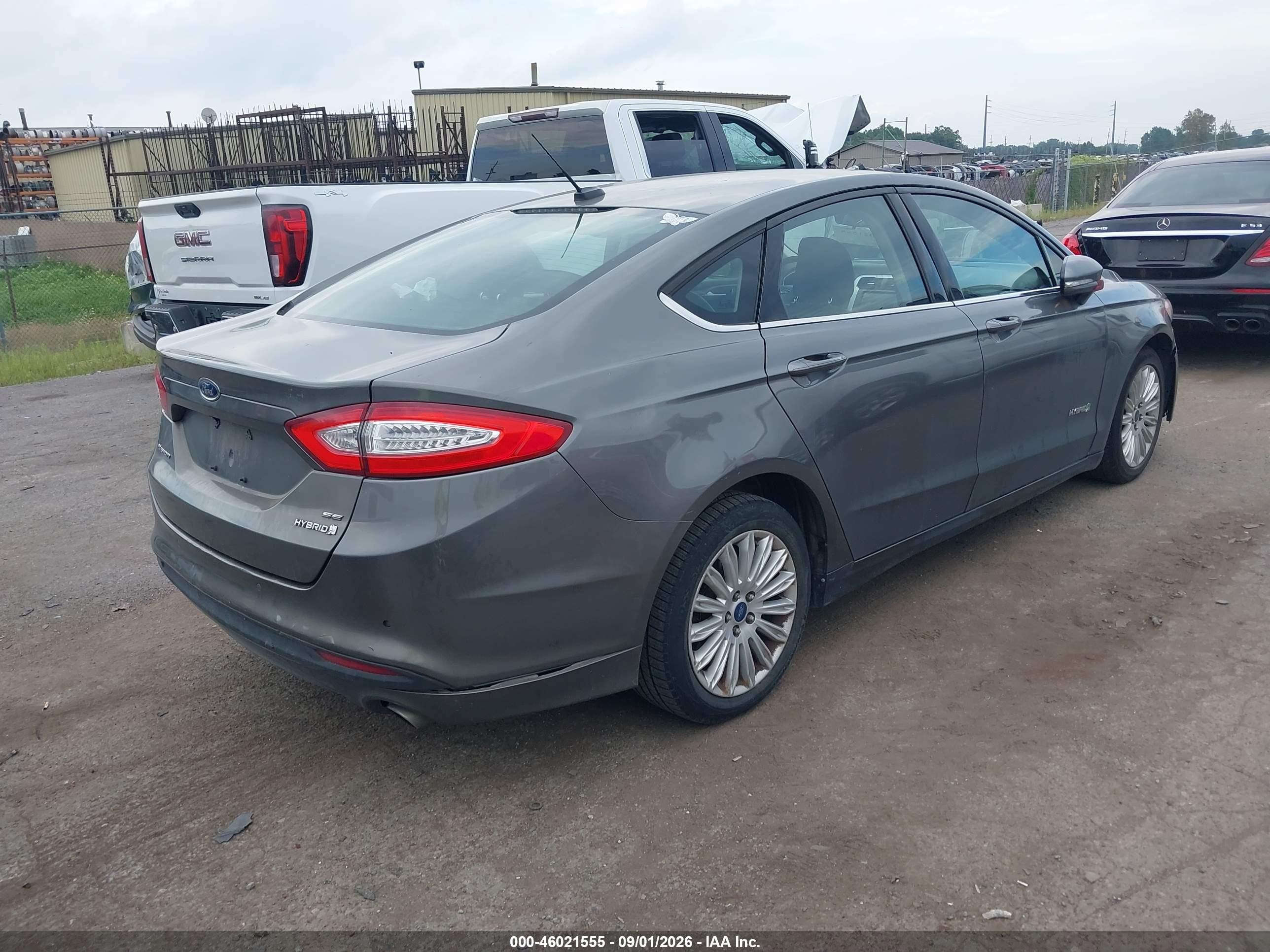 2014 Ford Fusion Hybrid Se Gray vin: 3FA6P0LU4ER271869