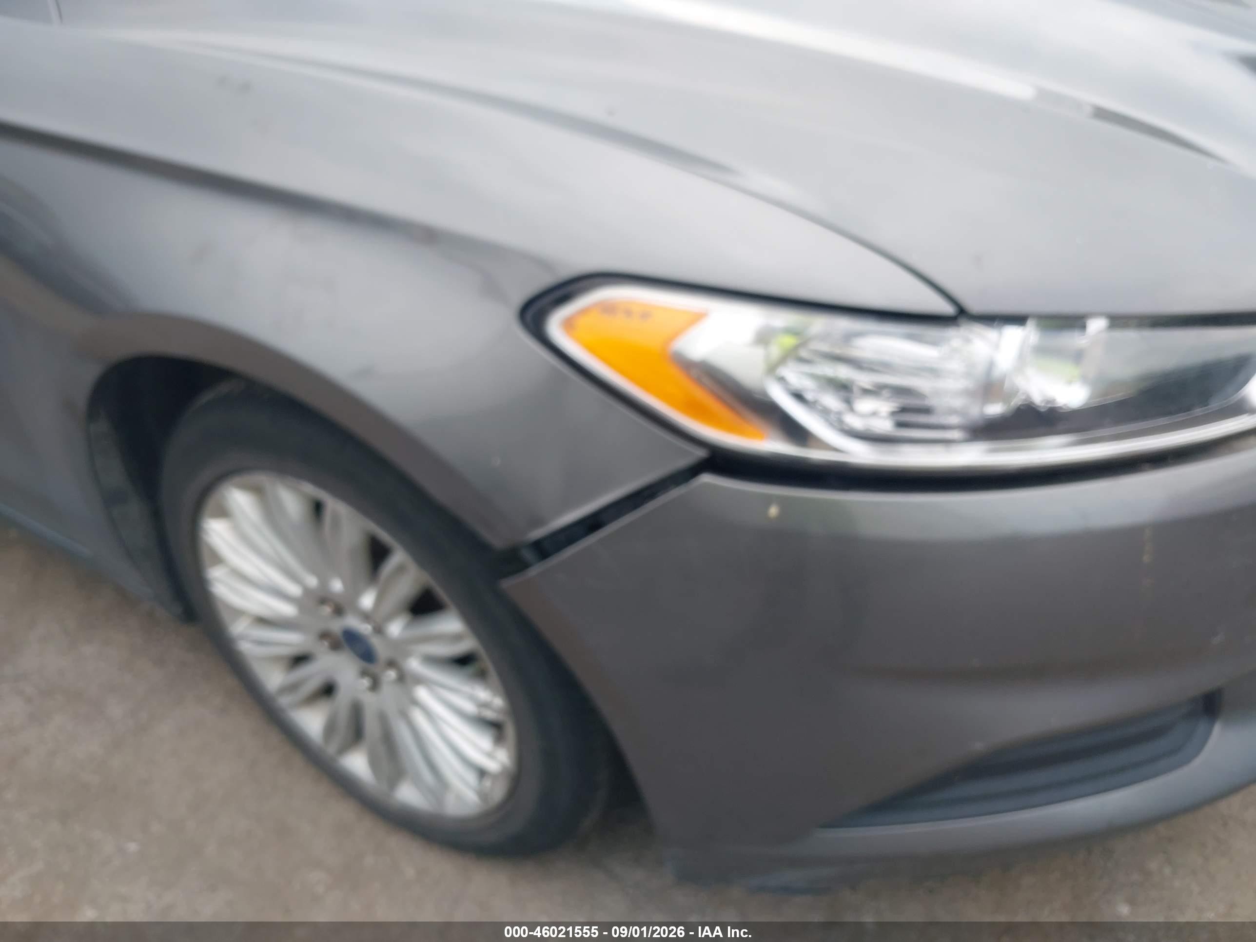 2014 Ford Fusion Hybrid Se Gray vin: 3FA6P0LU4ER271869