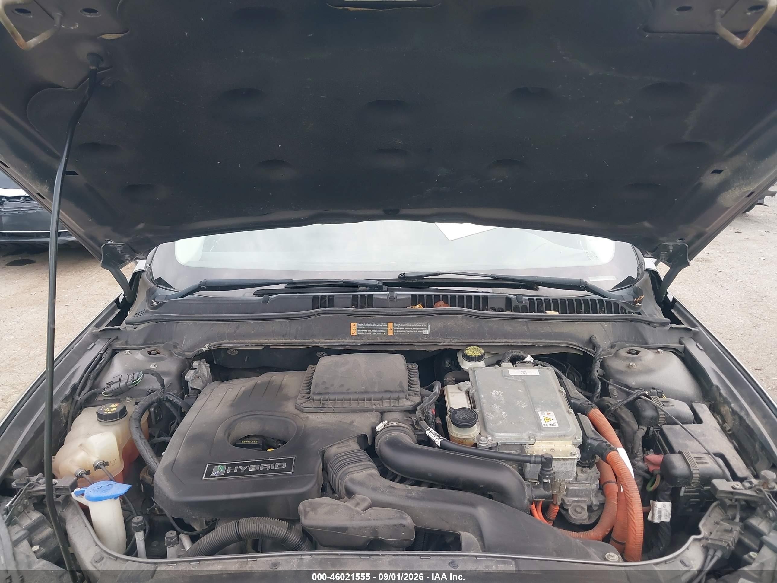 2014 Ford Fusion Hybrid Se Gray vin: 3FA6P0LU4ER271869