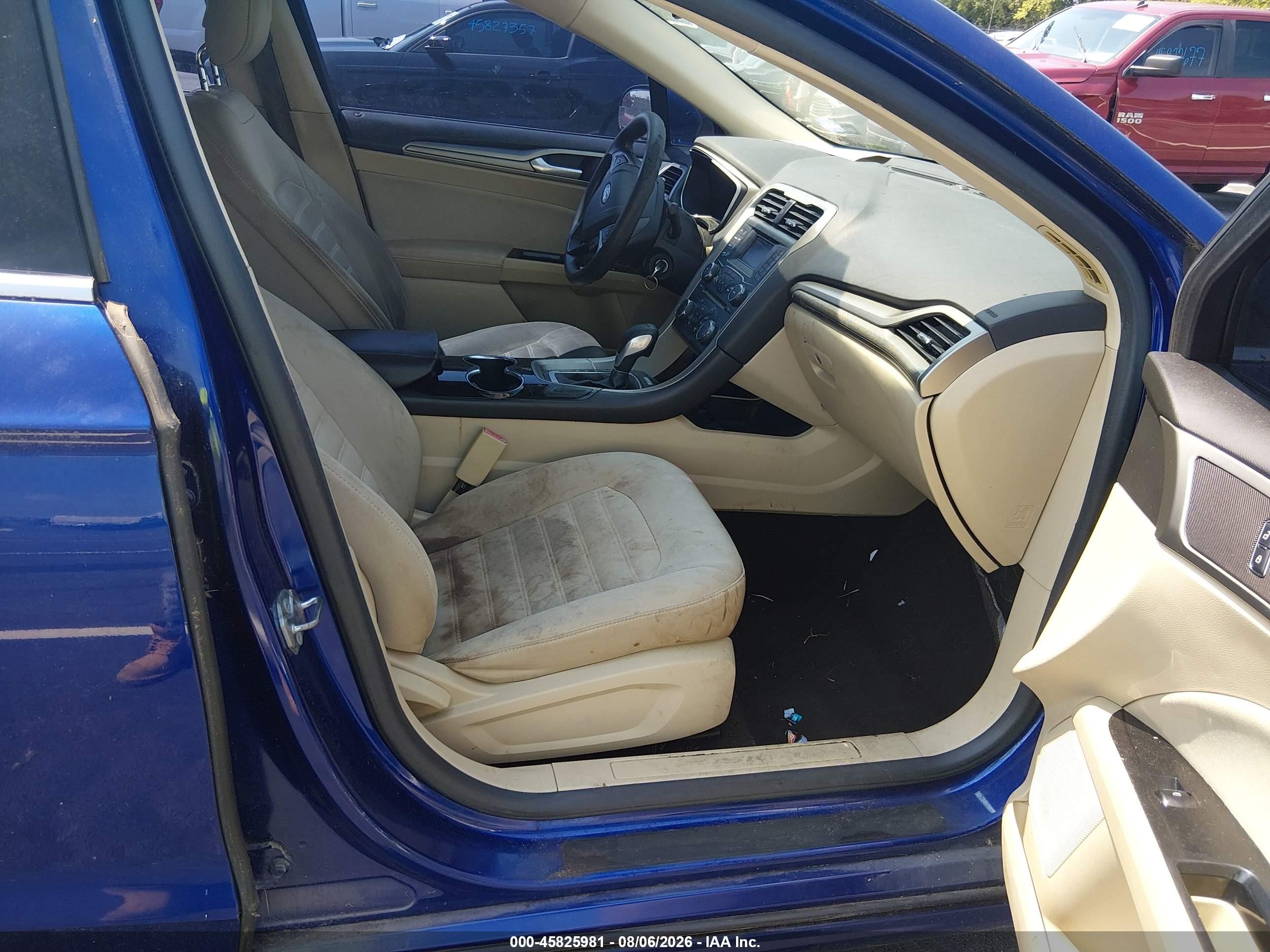 2014 Ford Fusion Hybrid Se Blue vin: 3FA6P0LU4ER300223