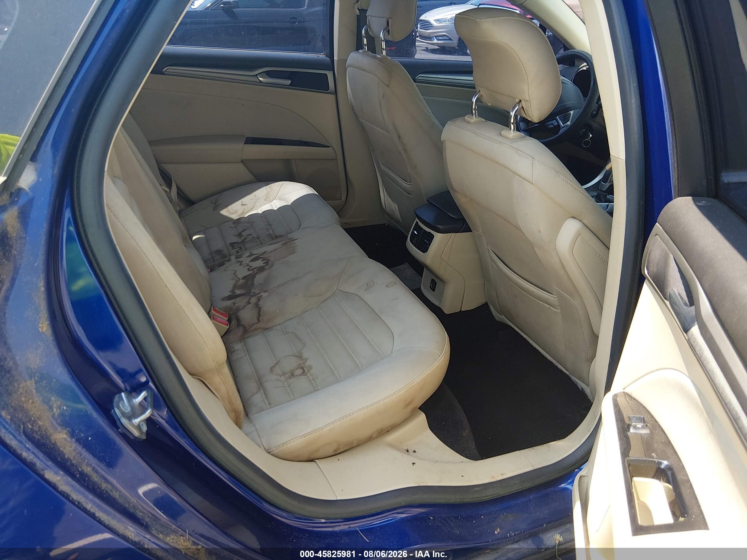 2014 Ford Fusion Hybrid Se Blue vin: 3FA6P0LU4ER300223