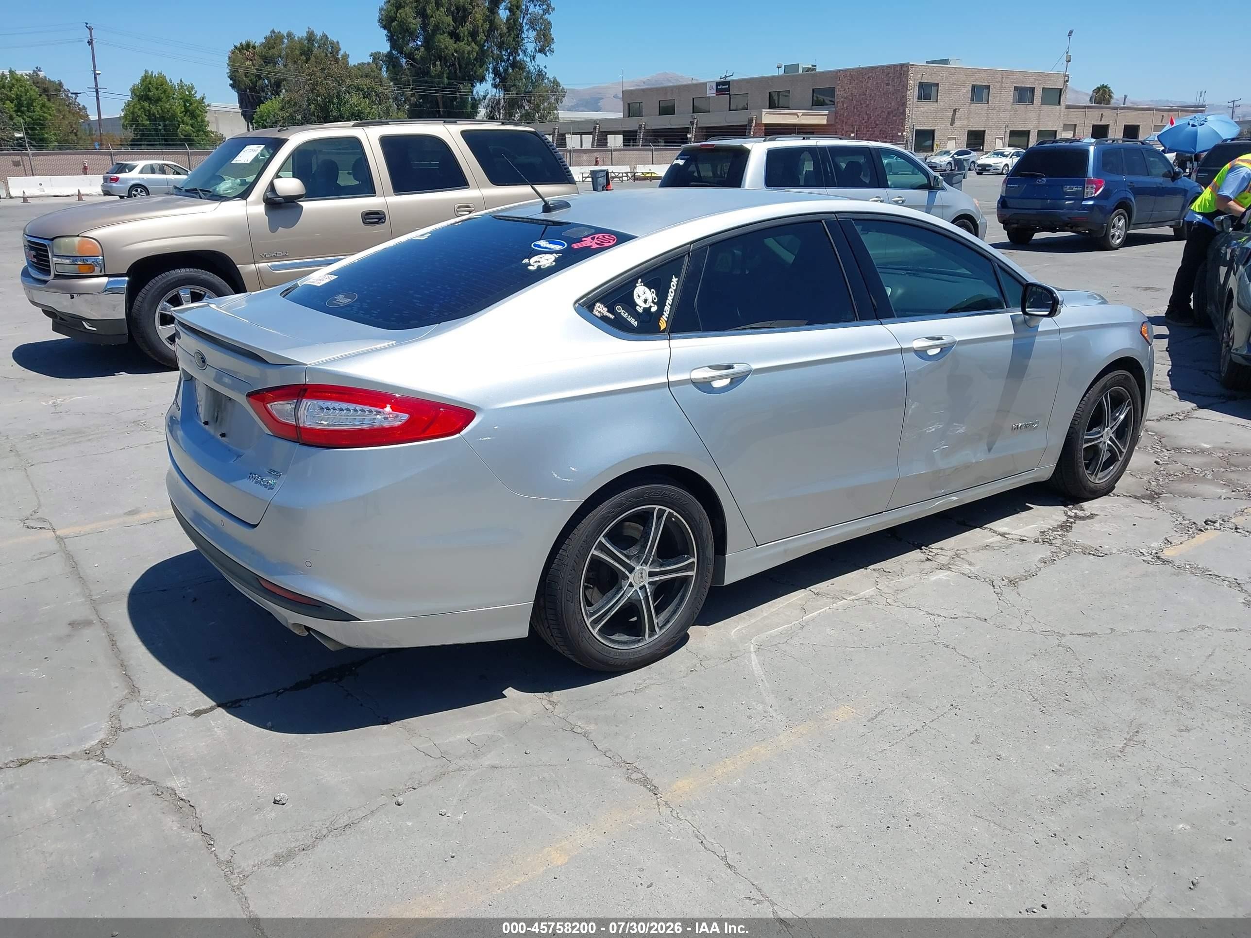 2015 Ford Fusion Hybrid Se Silver vin: 3FA6P0LU4FR147022