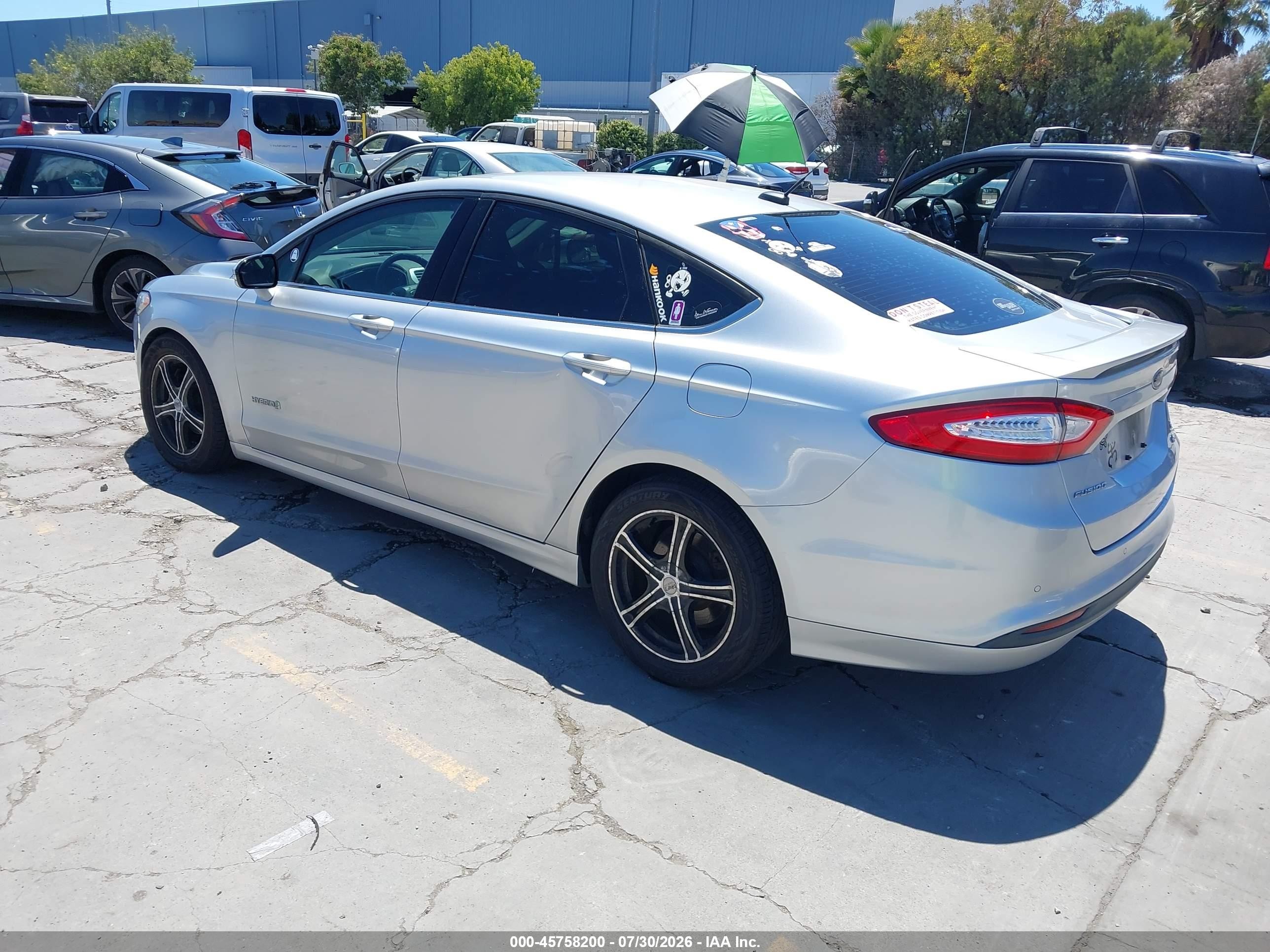 2015 Ford Fusion Hybrid Se Silver vin: 3FA6P0LU4FR147022