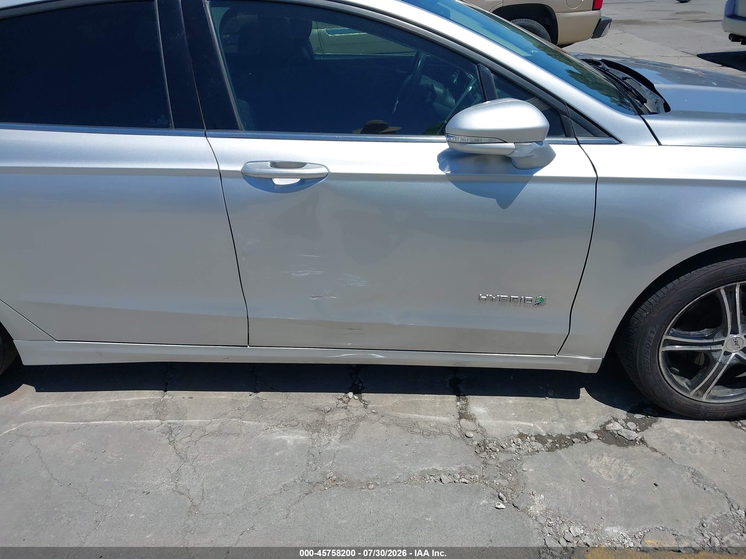 2015 Ford Fusion Hybrid Se Silver vin: 3FA6P0LU4FR147022