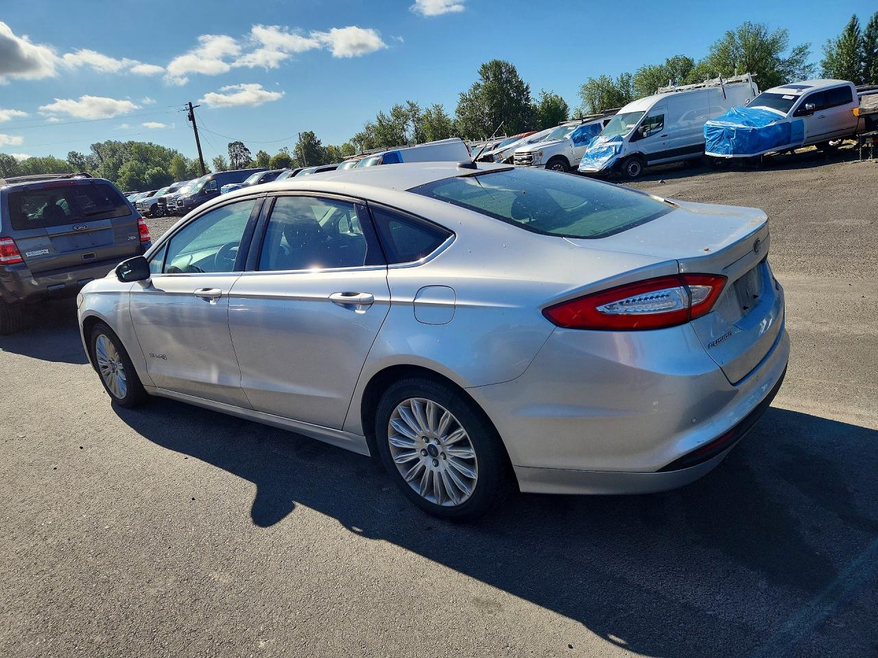 2015 Ford Fusion Se Hybrid Silver vin: 3FA6P0LU4FR226996