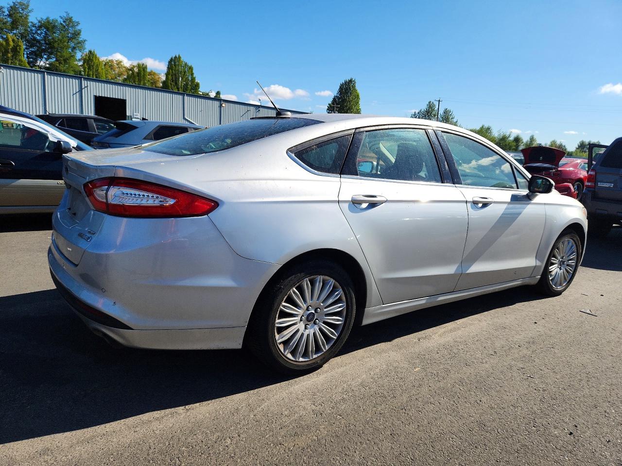 2015 Ford Fusion Se Hybrid Silver vin: 3FA6P0LU4FR226996