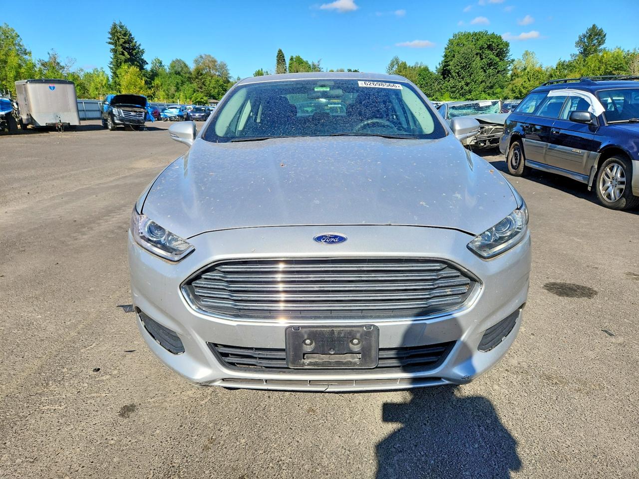 2015 Ford Fusion Se Hybrid Silver vin: 3FA6P0LU4FR226996