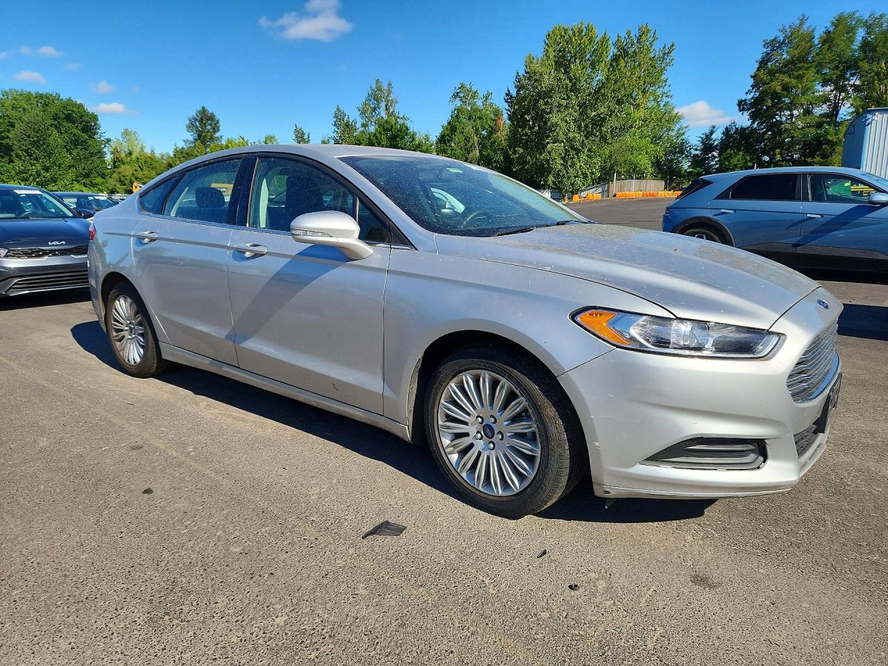 2015 Ford Fusion Se Hybrid Silver vin: 3FA6P0LU4FR226996