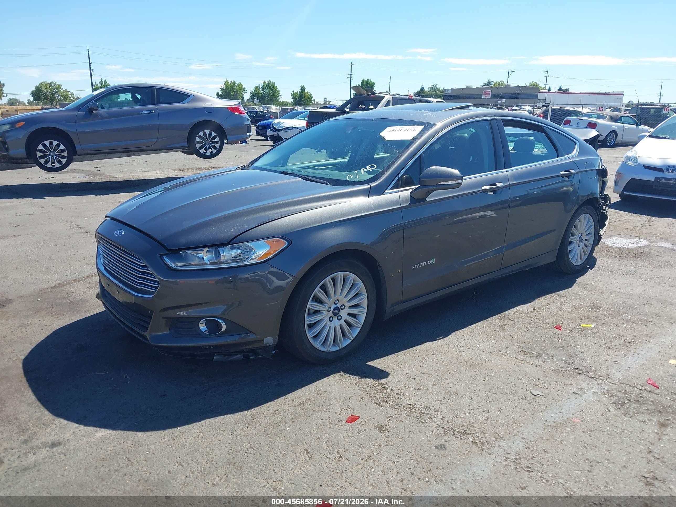 2015 Ford Fusion Hybrid Se Серый vin: 3FA6P0LU4FR253356