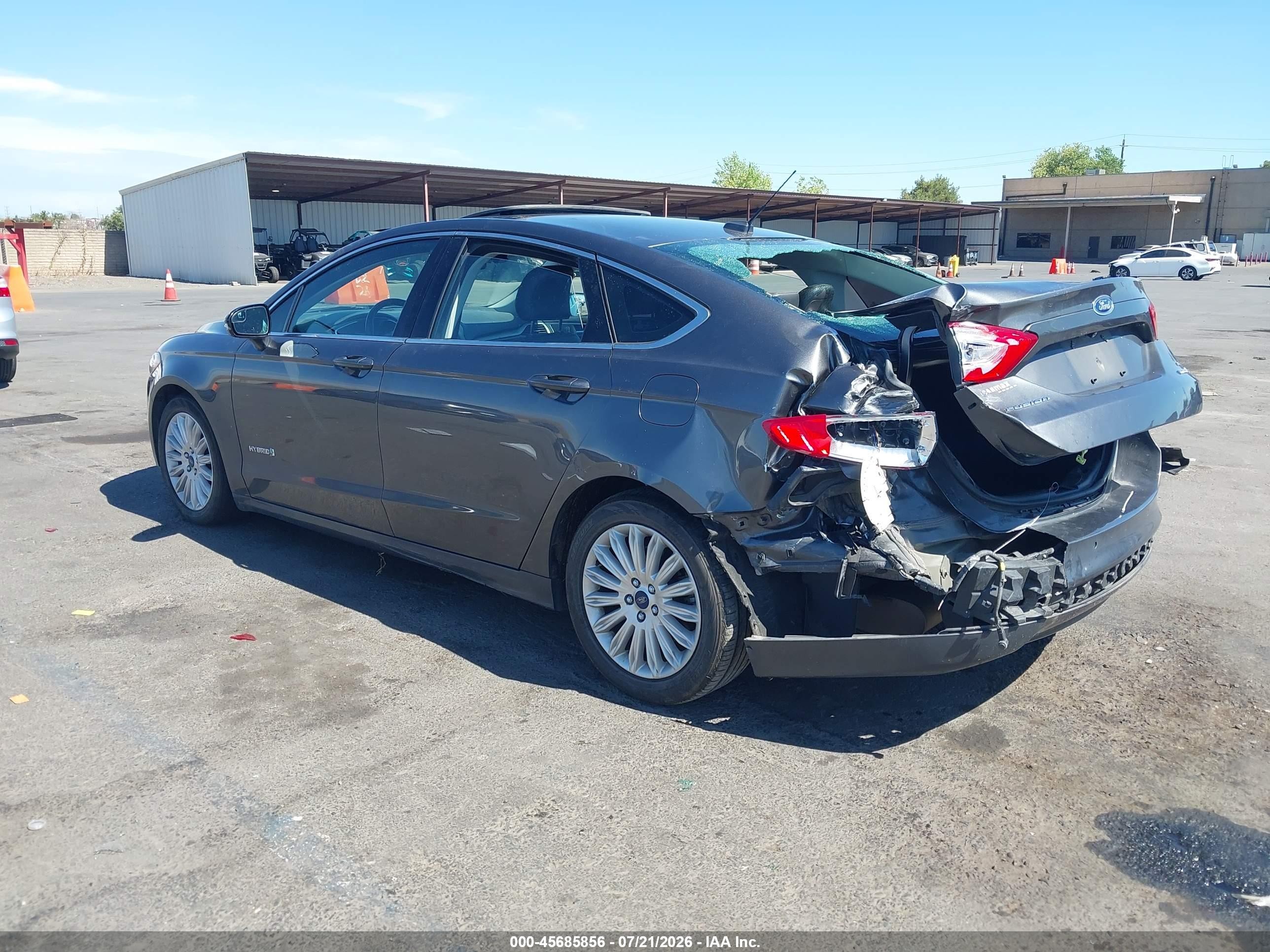 2015 Ford Fusion Hybrid Se Серый vin: 3FA6P0LU4FR253356