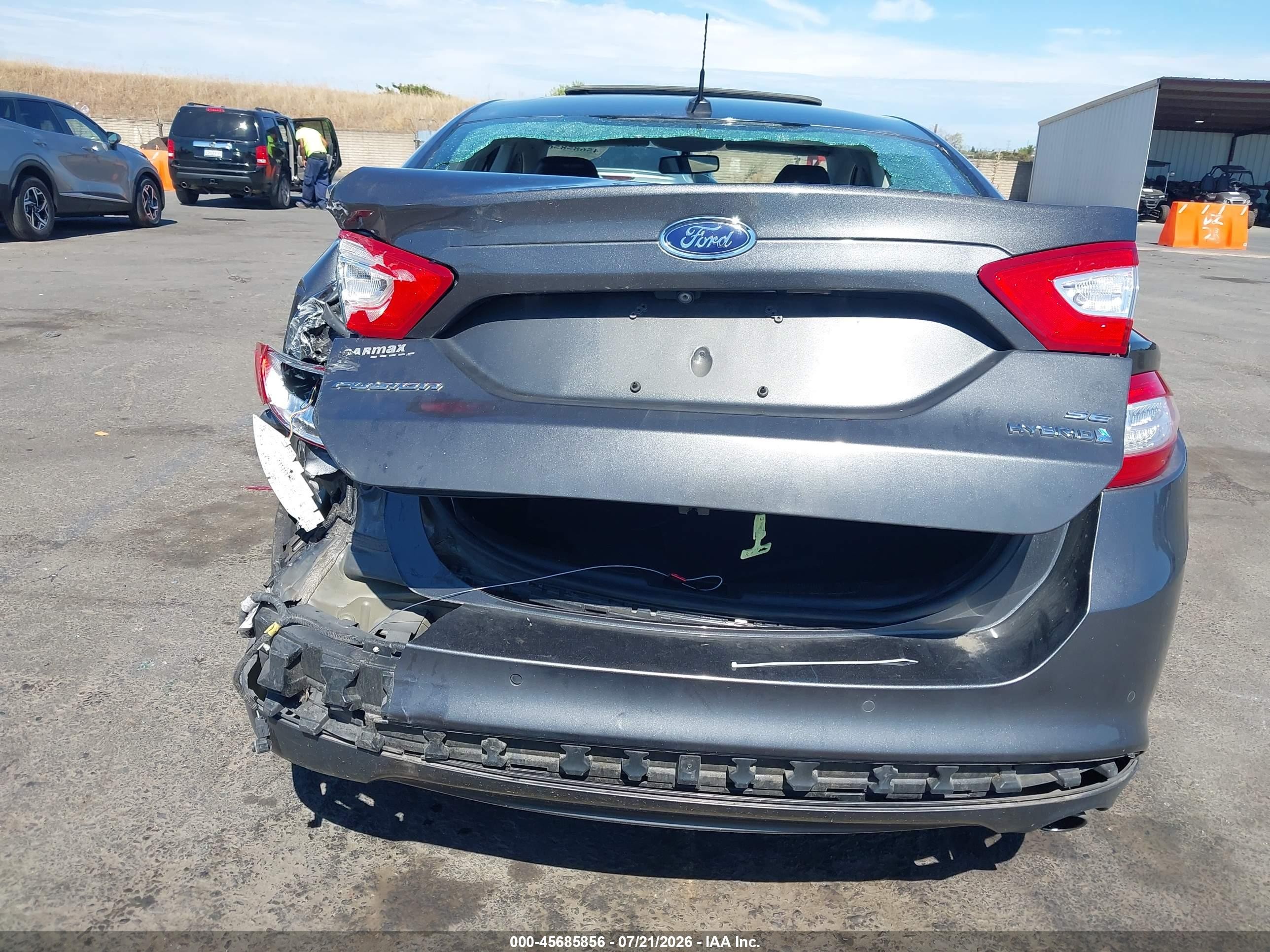 2015 Ford Fusion Hybrid Se Серый vin: 3FA6P0LU4FR253356