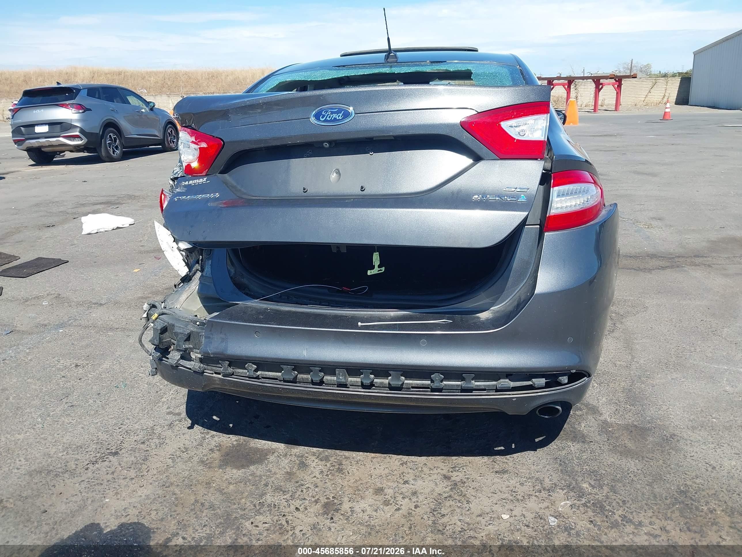 2015 Ford Fusion Hybrid Se Серый vin: 3FA6P0LU4FR253356