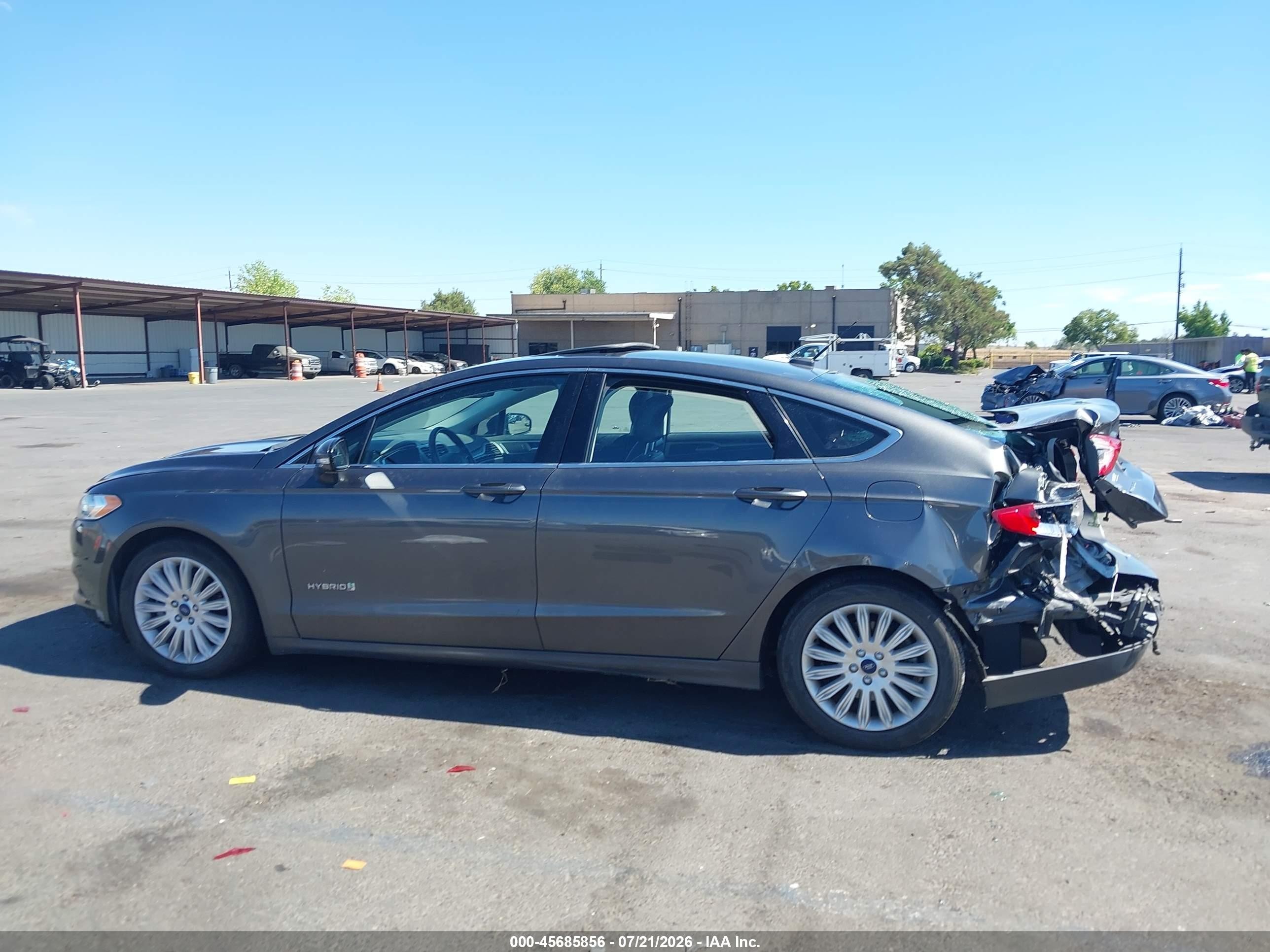 2015 Ford Fusion Hybrid Se Серый vin: 3FA6P0LU4FR253356