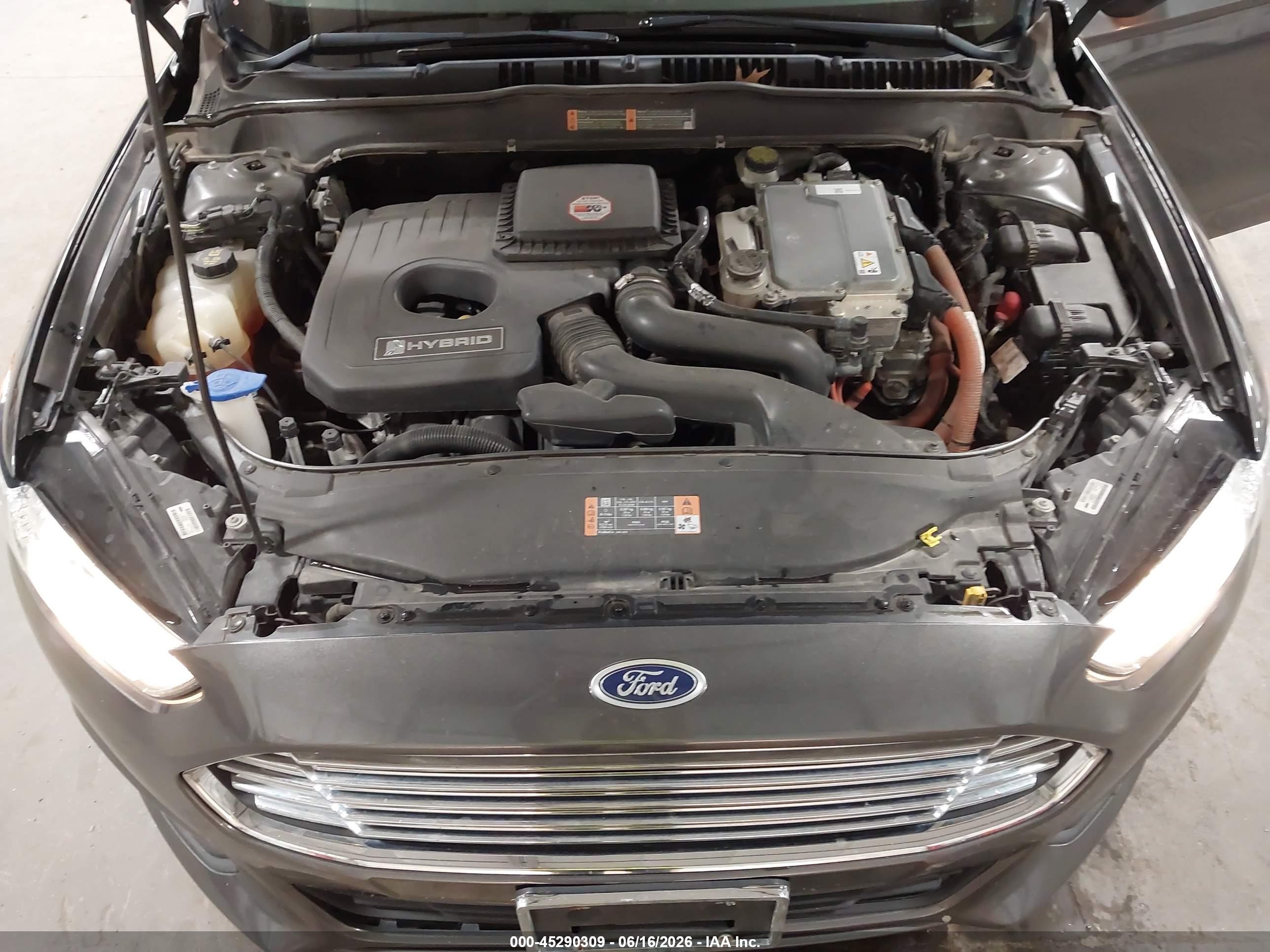 2015 Ford Fusion Hybrid Se Gray vin: 3FA6P0LU4FR290102