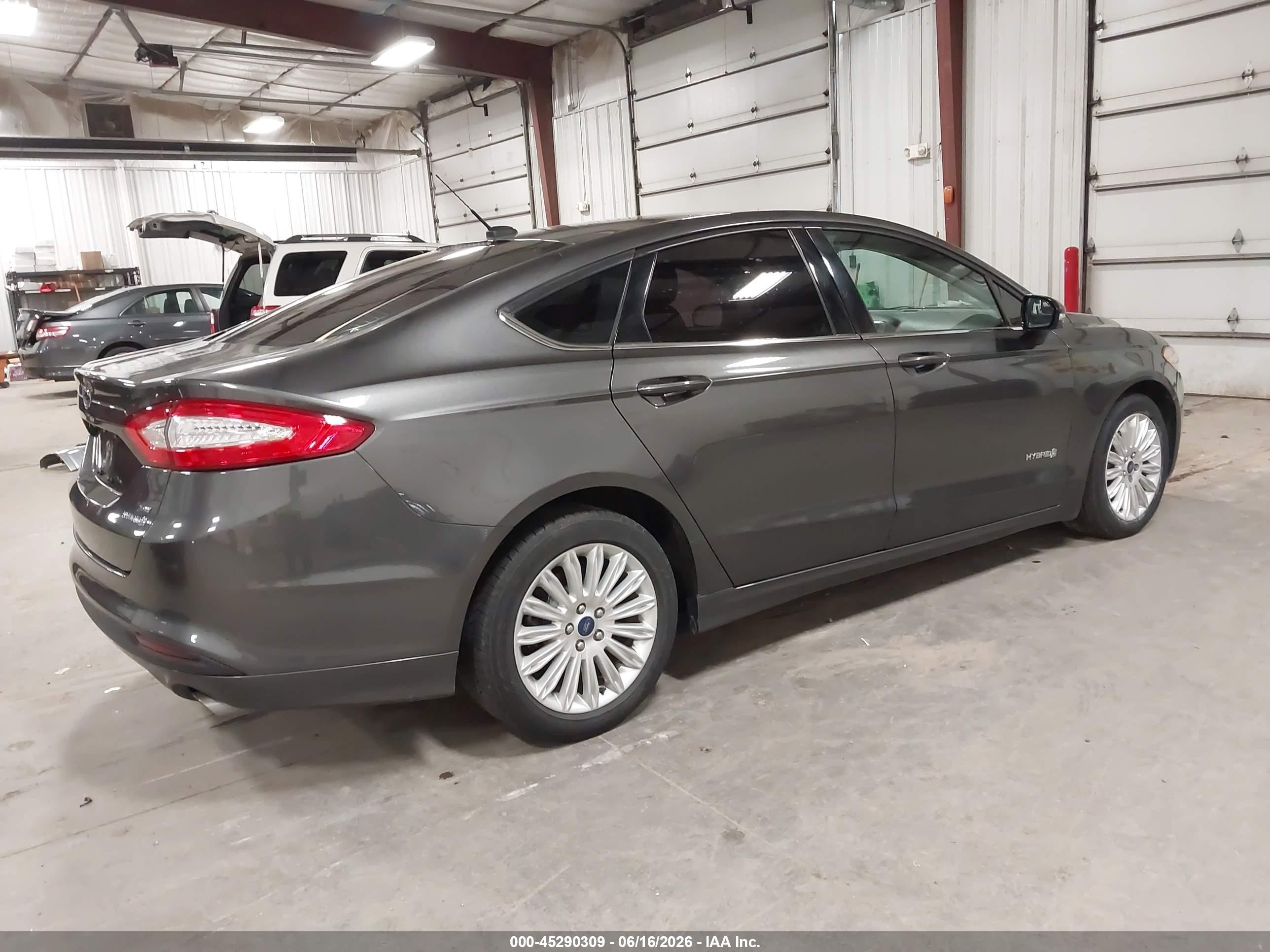 2015 Ford Fusion Hybrid Se Gray vin: 3FA6P0LU4FR290102