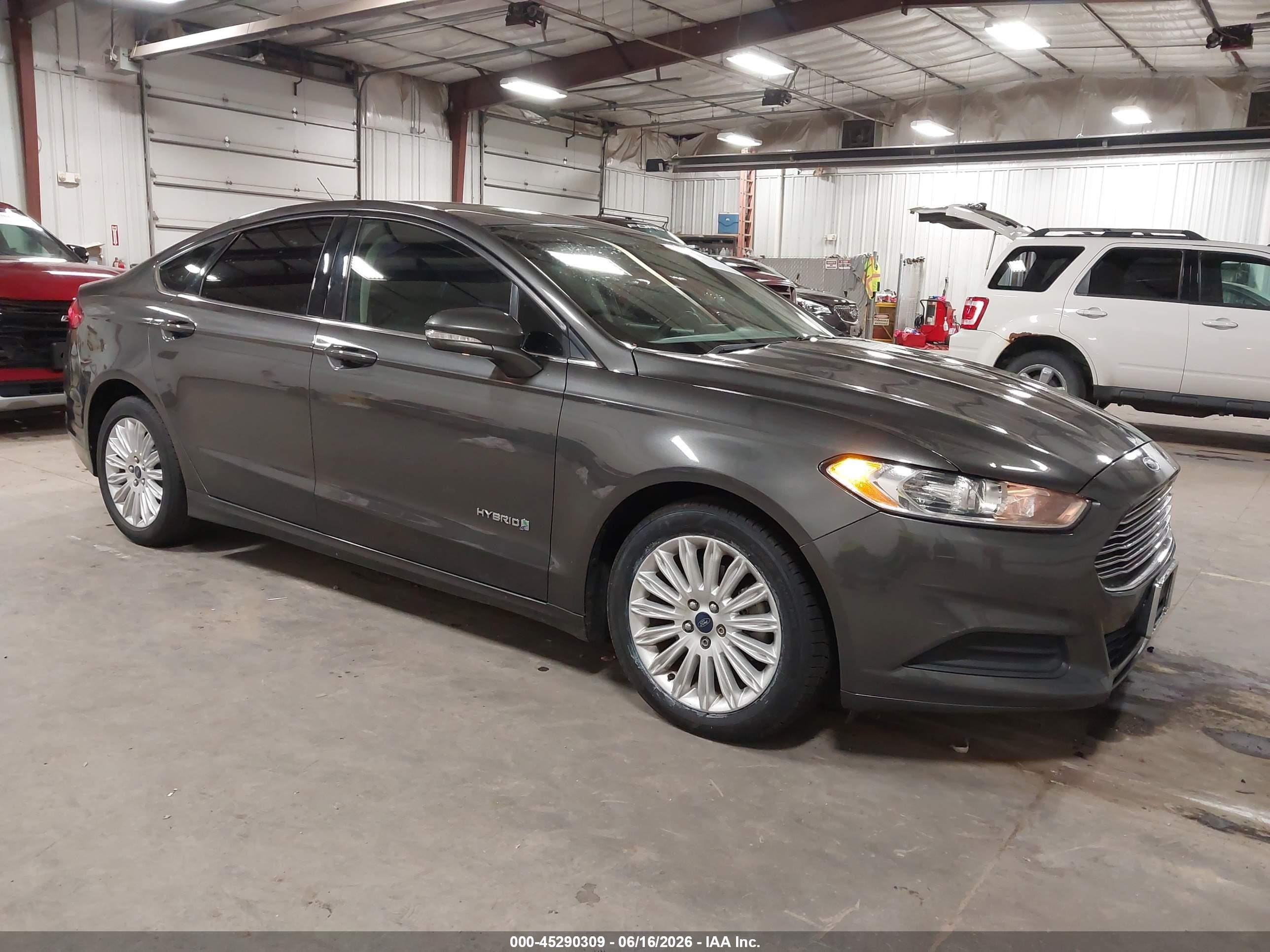 2015 Ford Fusion Hybrid Se Gray vin: 3FA6P0LU4FR290102